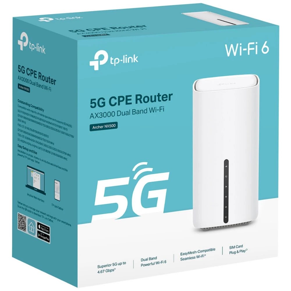 8 TP-Link AX3000 5G Modem White NX500, 8 of 8