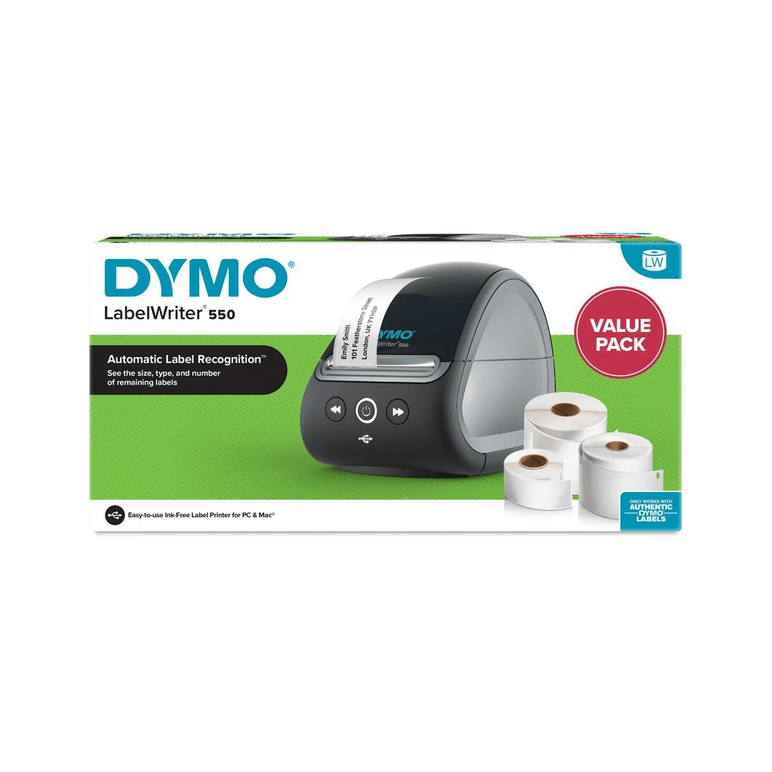 2 Dymo LabelWriter 550 Label Printer Value Pack, 2 of 9
