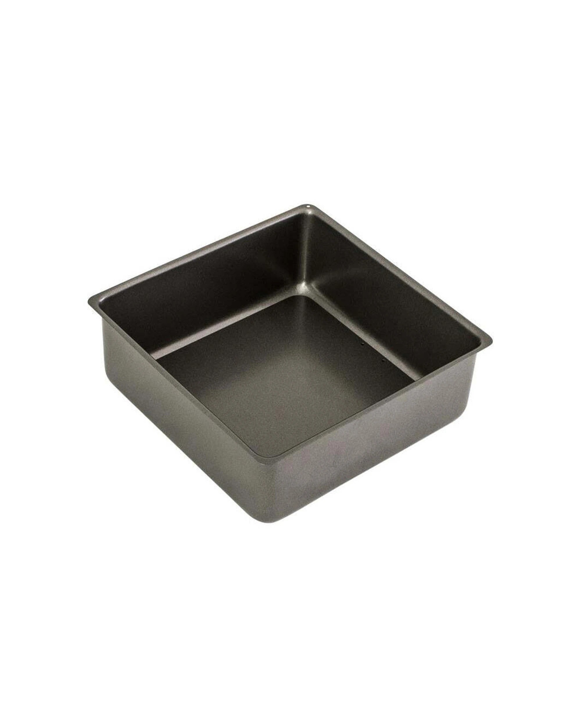 2 Bakemaster Loose Base 23cm Square Cake Pan Non-stick Carbon Steel 7cm Deep - Grey, 2 of 3