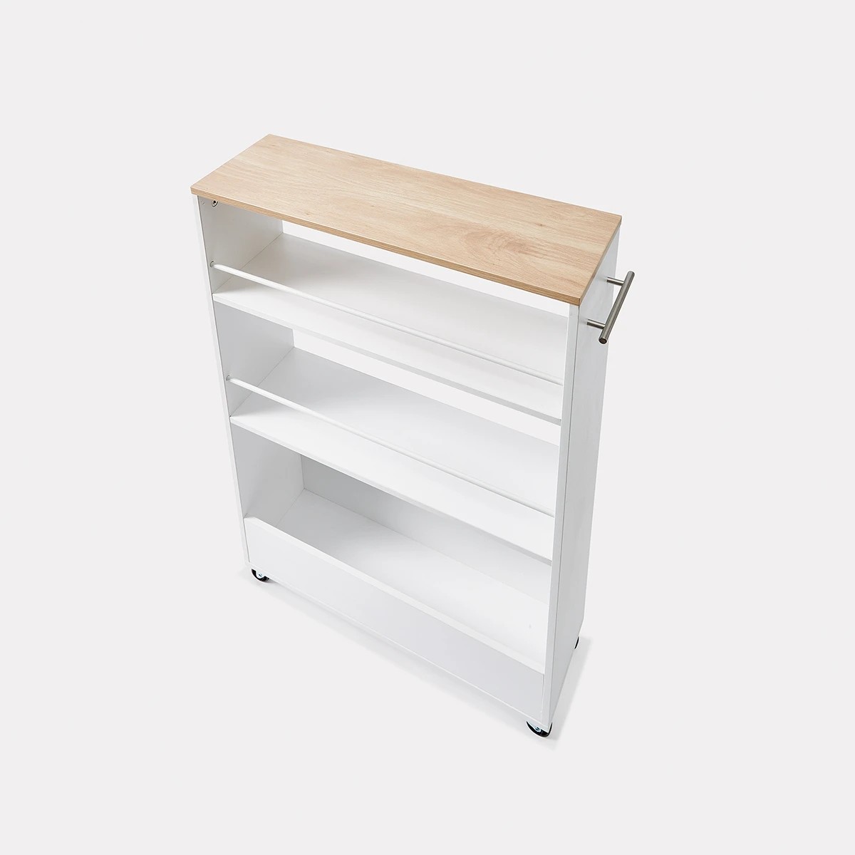 4 White Slimline Trolley, 4 of 10