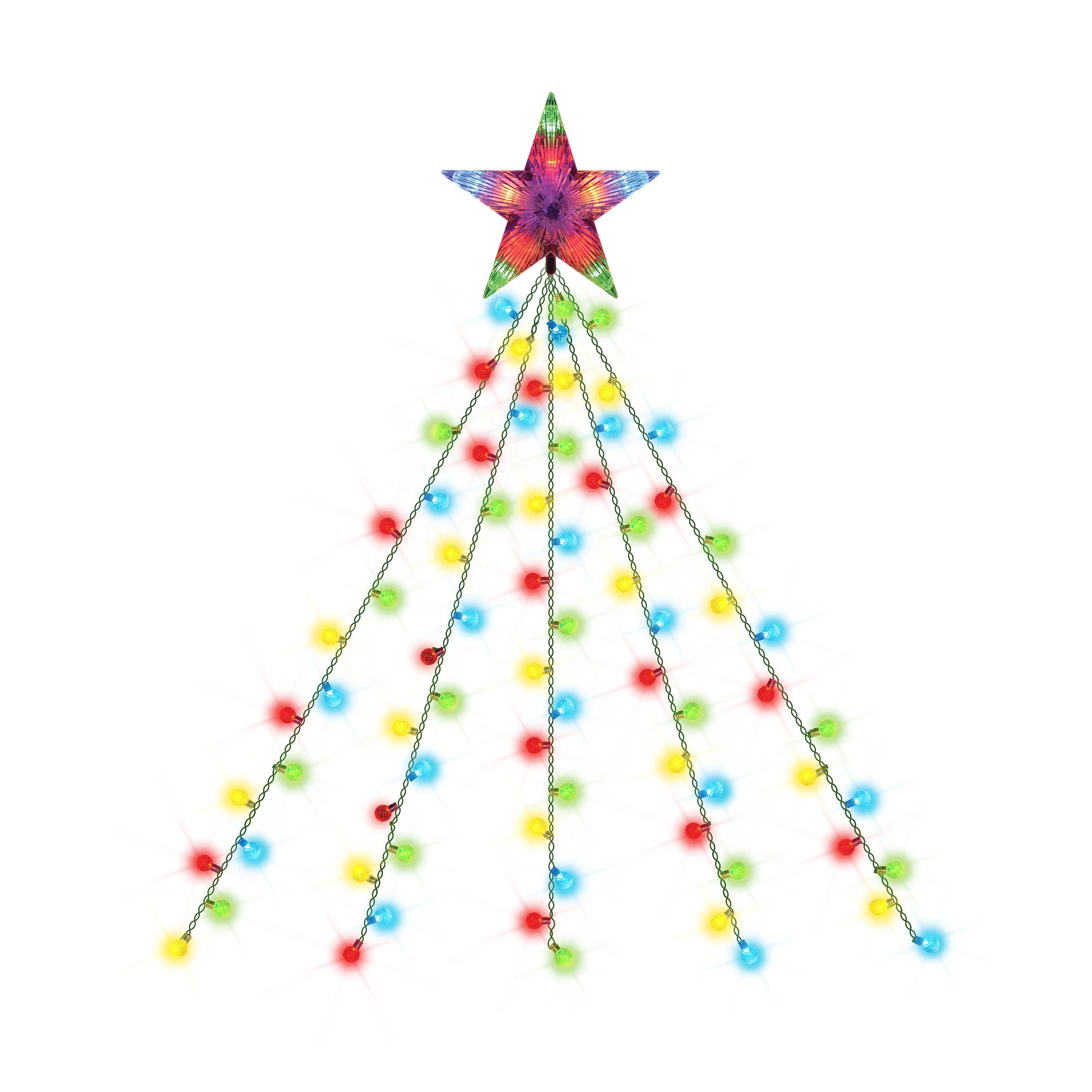 2 Mirabella Genio Wi-Fi 190 LED Coloured Easy Tree Lights with Star, 2 of 5