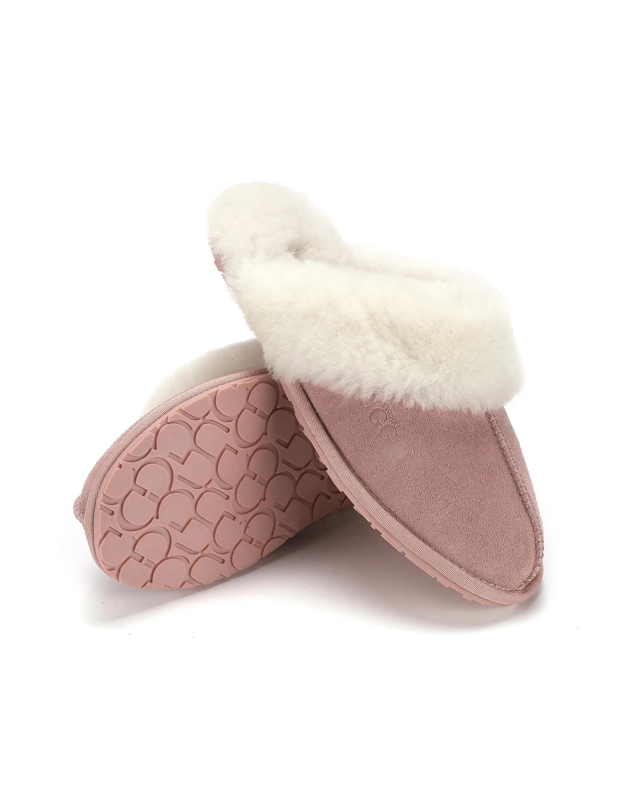 5 AUS WOOLI UGG Sheepskin Wool Shelley UGG Slippers PALEPINK, 5 of 6