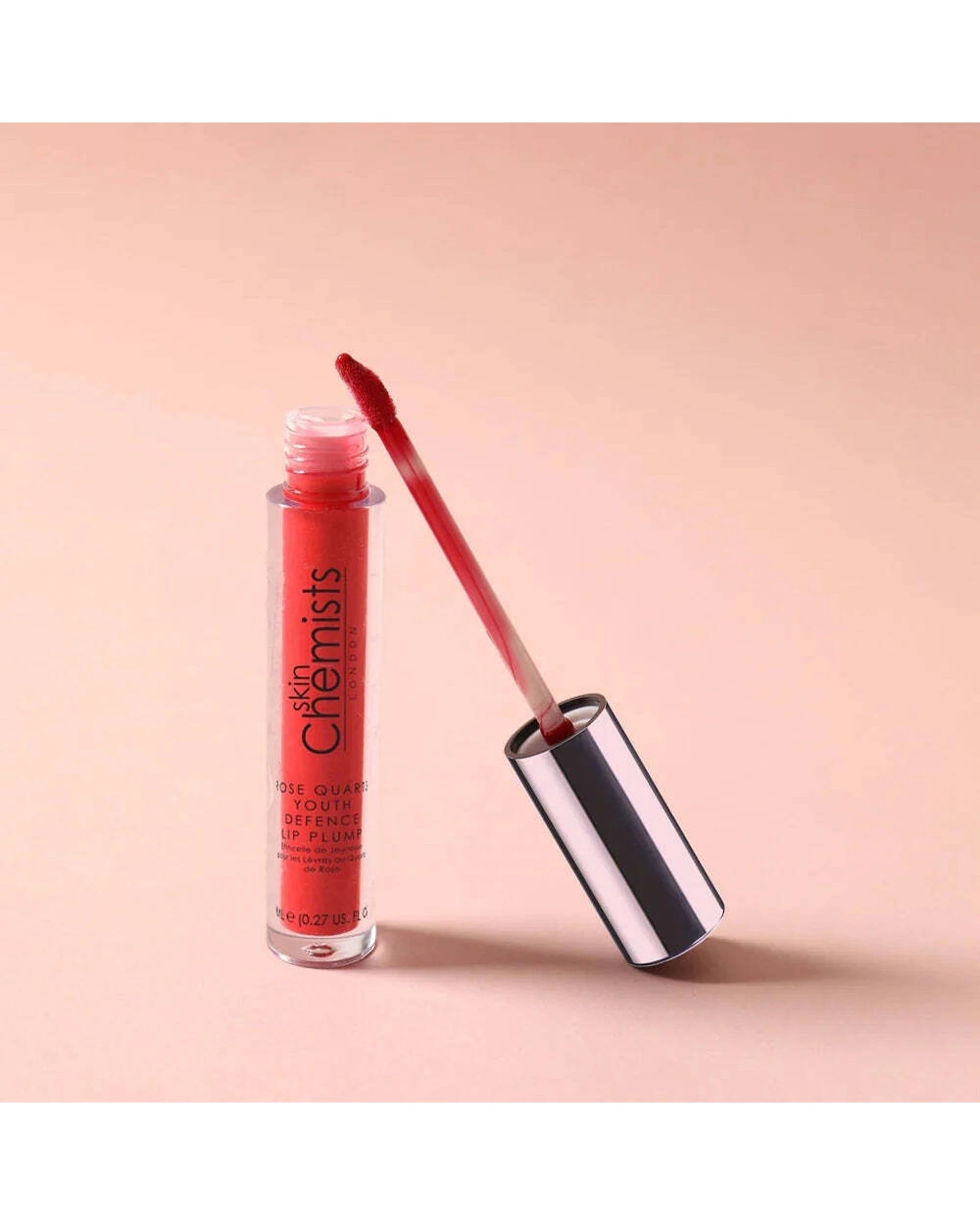 4 Skin Chemists Rose Quartz Youth Defence Lip Plump Glossy 8ml - Red, 4 of 4
