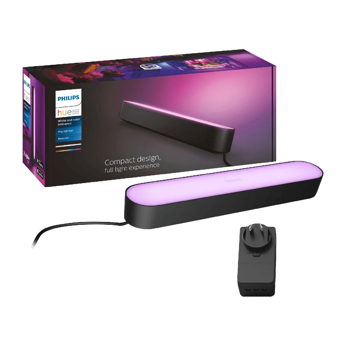 2 Philips Hue Play Smart Light Bar Single Pack Black, 2 of 10