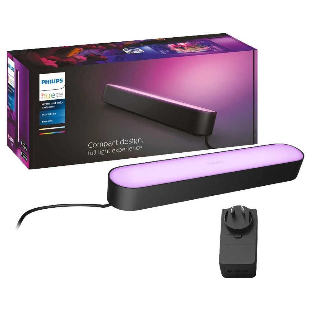 2 Philips Hue Play Smart Light Bar Single Pack Black, 2 of 10