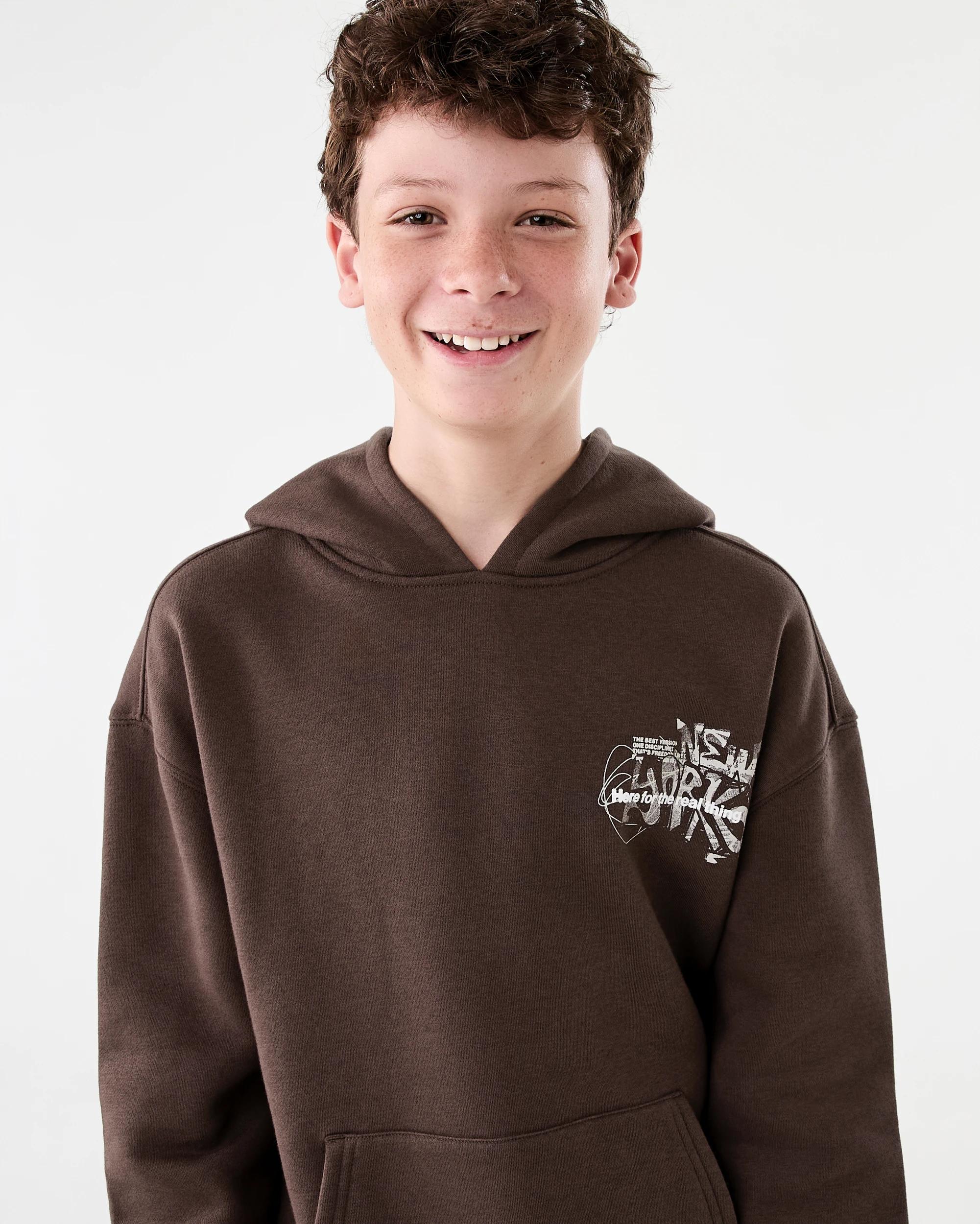 3 Oversized Print Hoodie Skate Text, 3 of 9