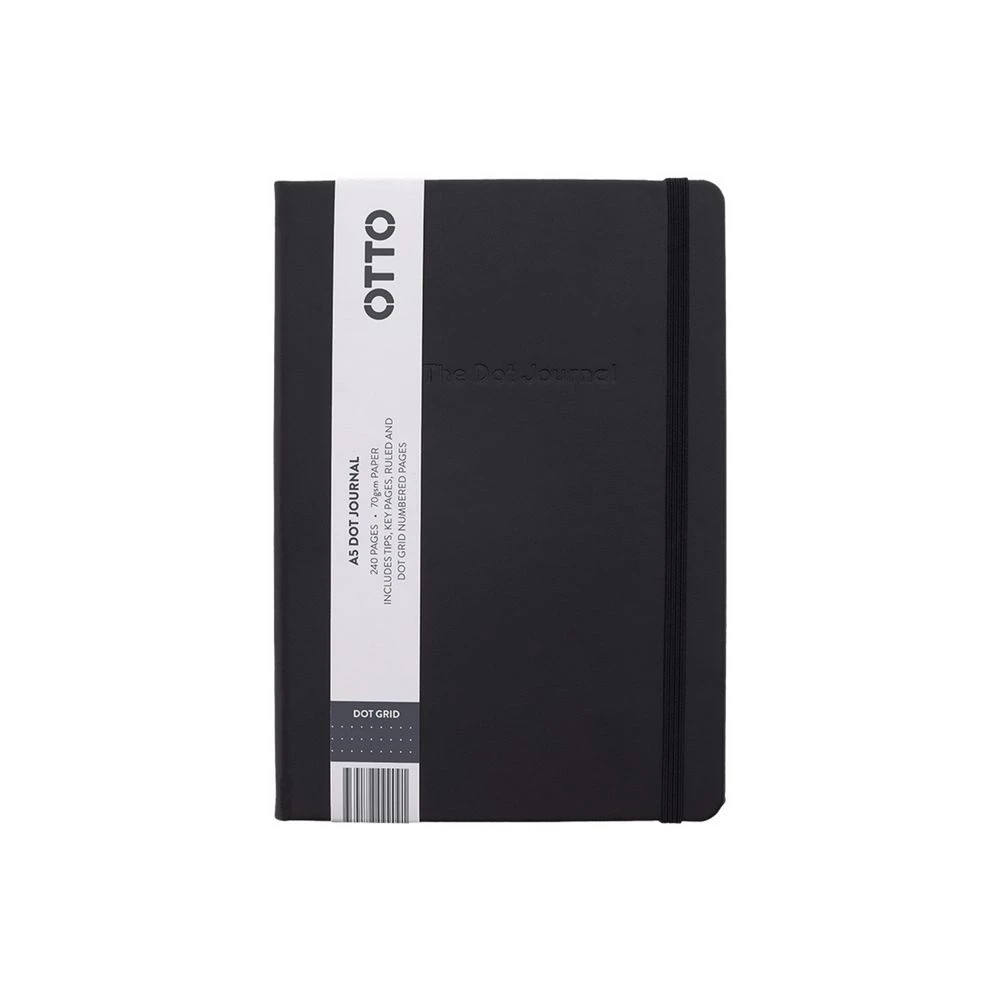 1 Otto A5 Bullet Journal 240 Page Black, 1 of 5