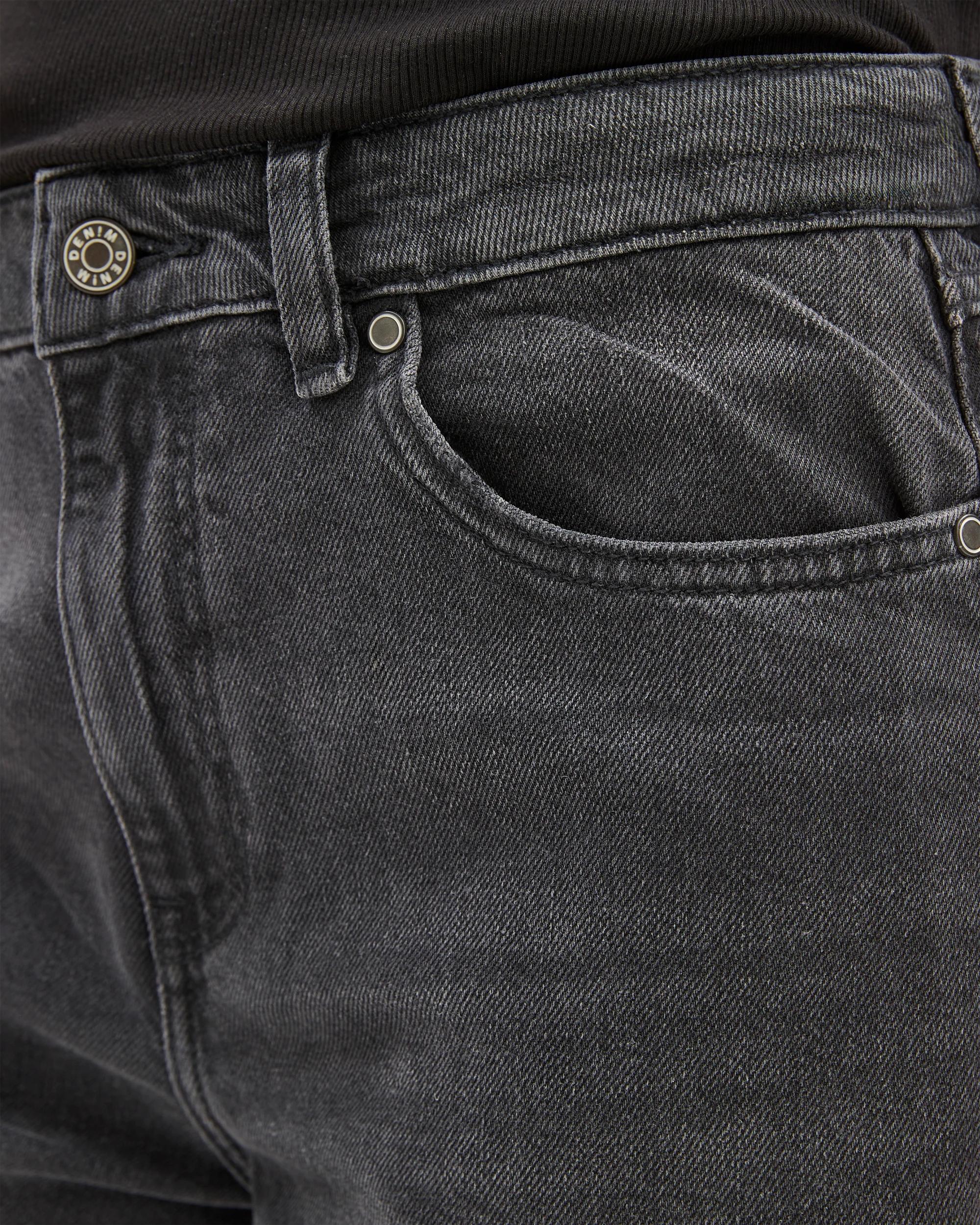 6 Target Mid Rise Full Length Loose Fit Wide Leg Denim Jeans - Imogen WORN BLACK, 6 of 6