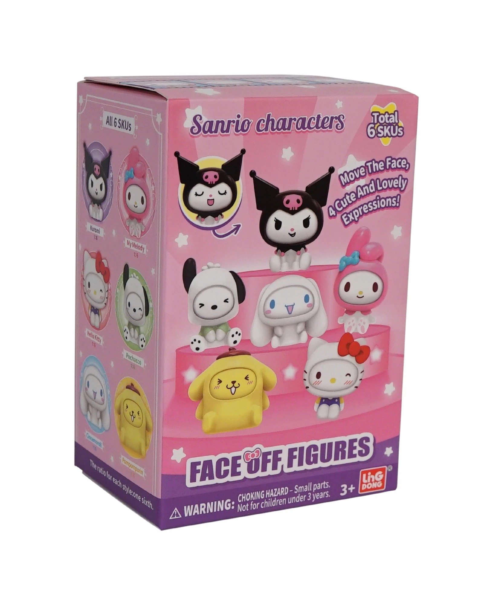 5 Hello Kitty Face Off Figures – Assorted* - Multi, 5 of 7