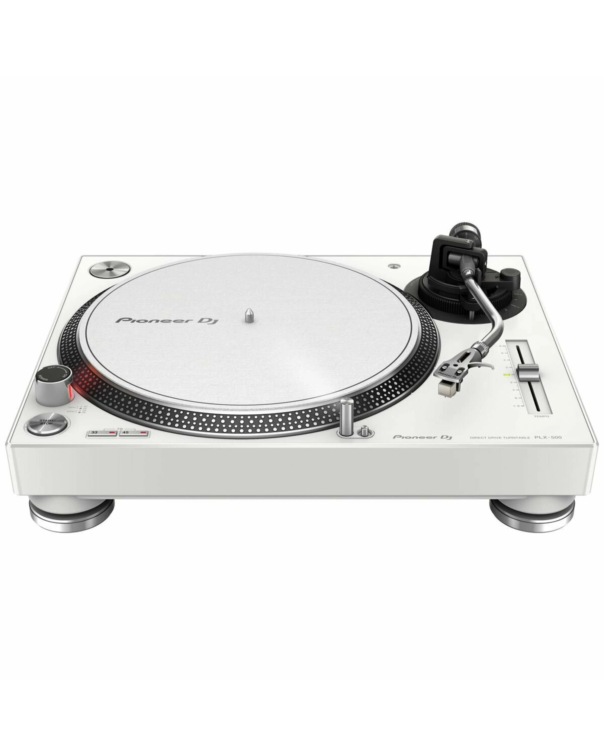 3 Pioneer DJ PLX-500 Direct Drive Turntable White, 3 of 4