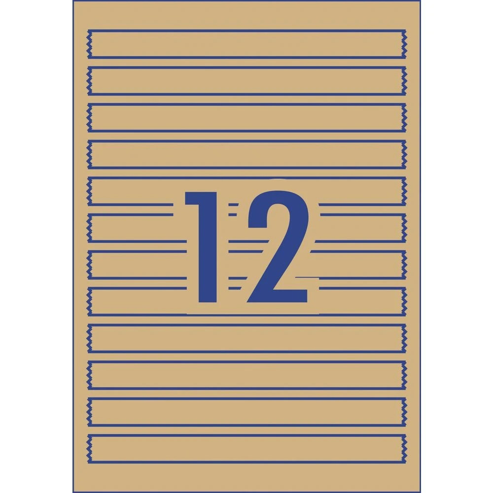 3 Avery 12UP Inkjet Laser Wraparound Label Kraft 15 Sheets, 3 of 6