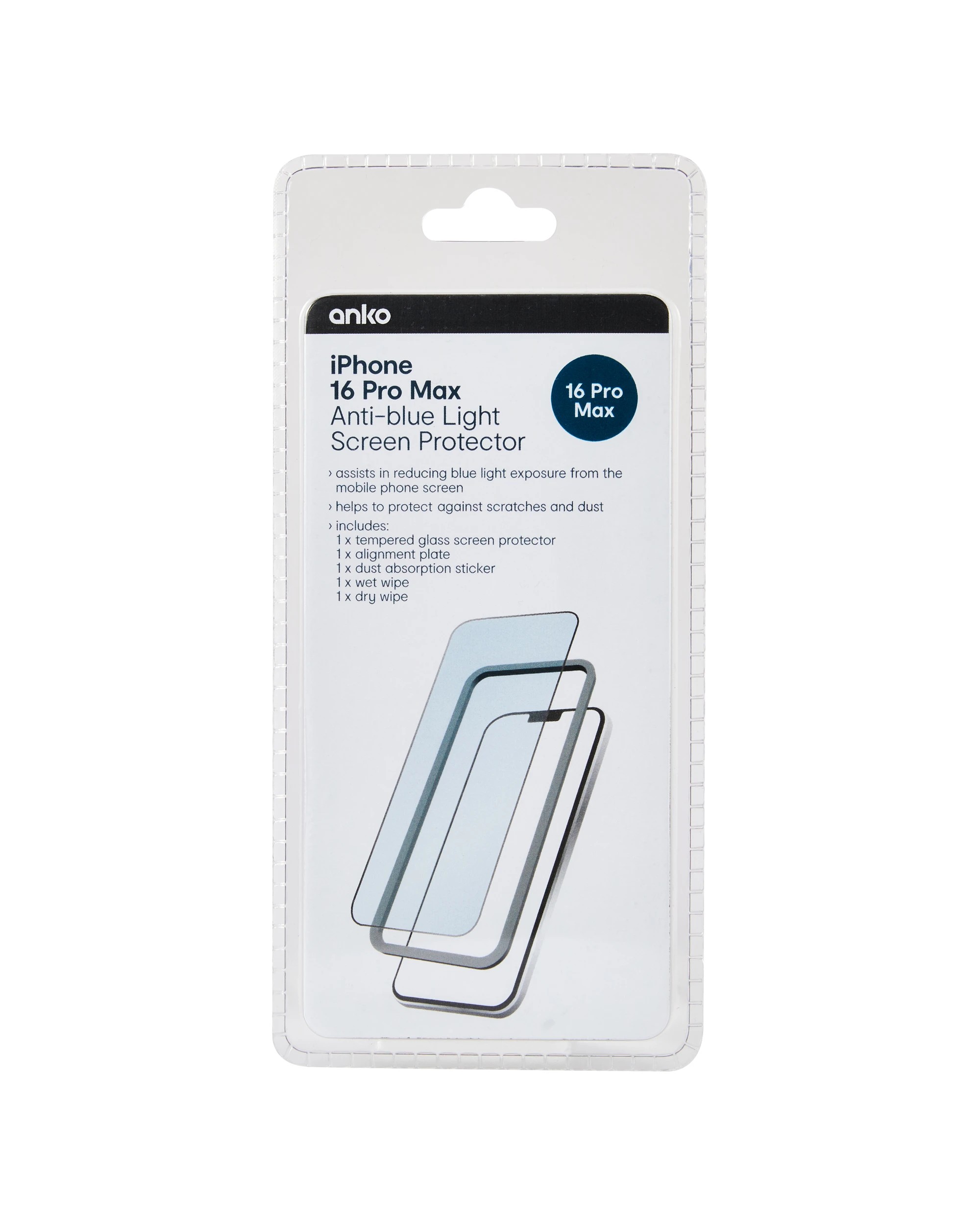 1 iPhone 16 Pro Max Anti-Blue Light Screen Protector, 1 of 3