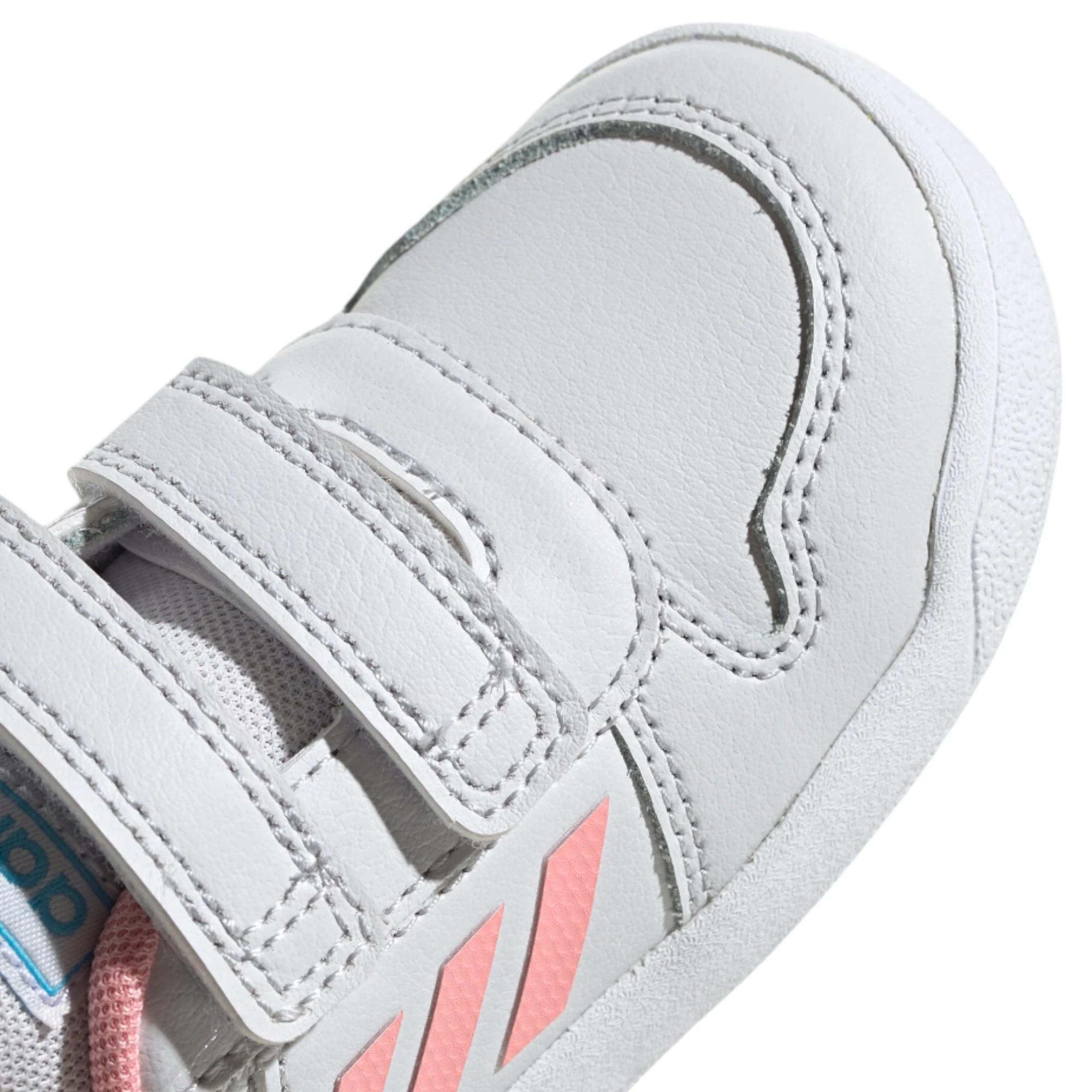 7 Adidas Jr Kids Girls White/Pink Tensaur Infant Shoes WHITE/PINK, 7 of 8