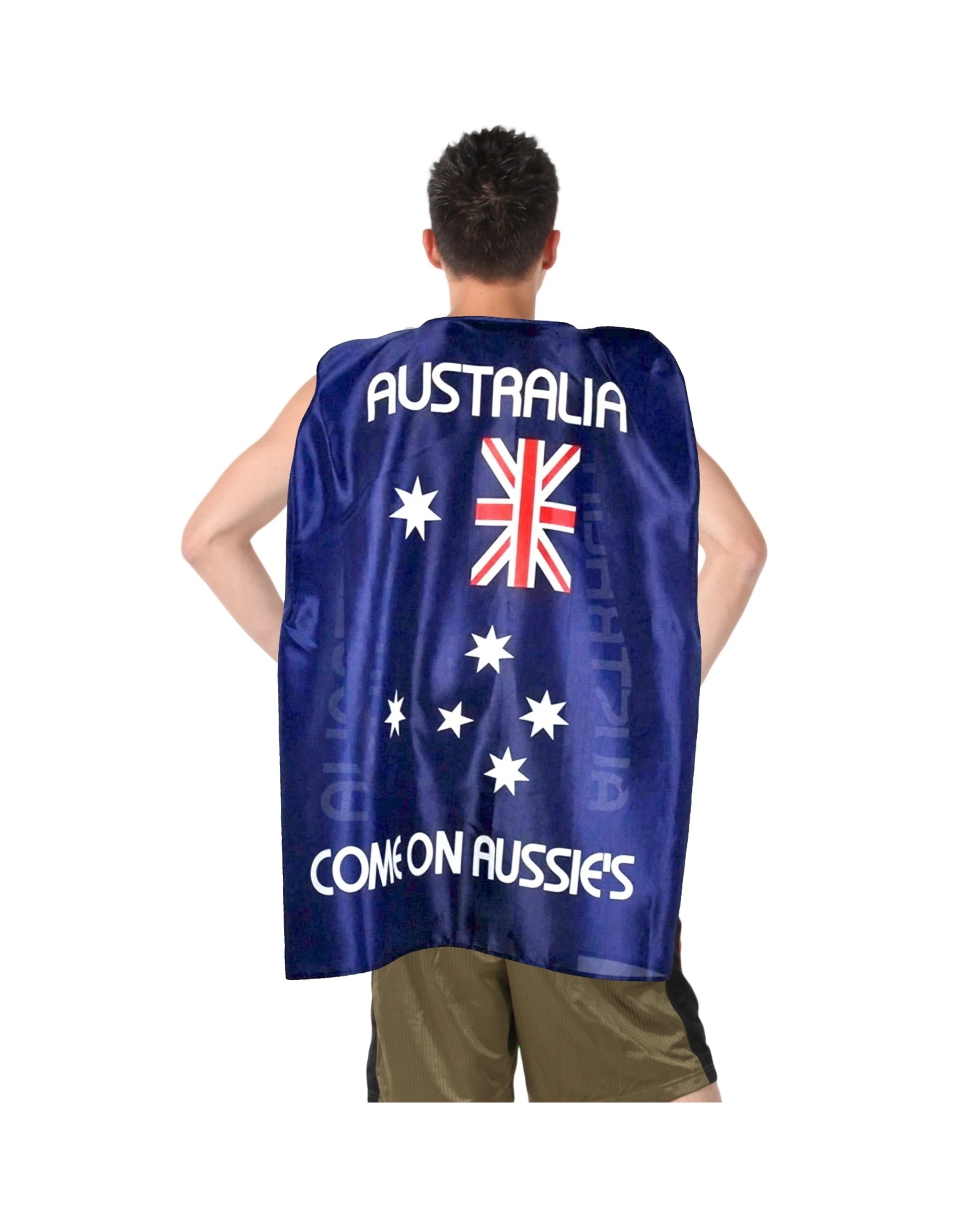 1 Partyrama Adult Come On Aussie's Cape Flag, 1 of 3