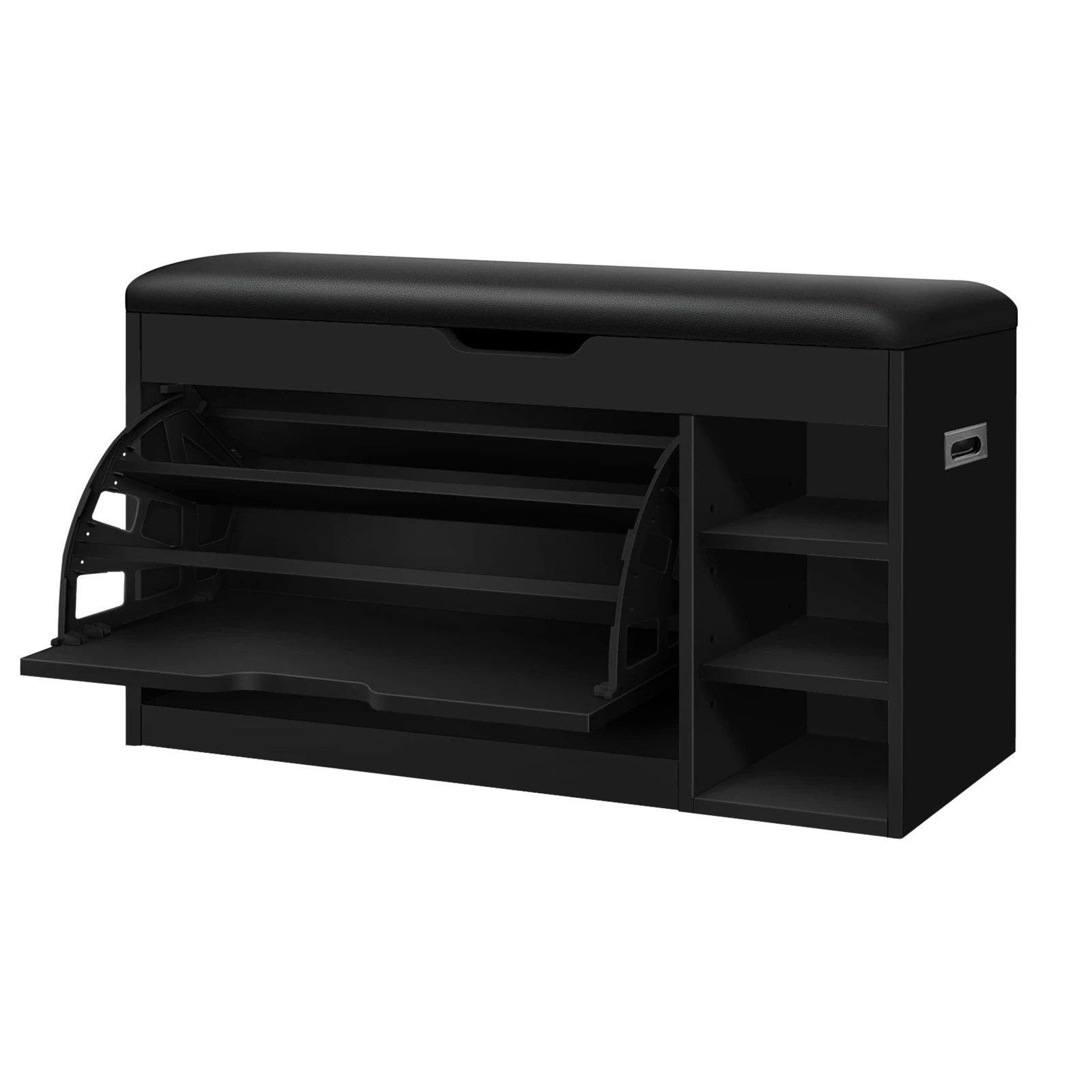 1 Alfordson Shoe Cabinet Bench Rack 18 Pairs - Black, 1 of 10