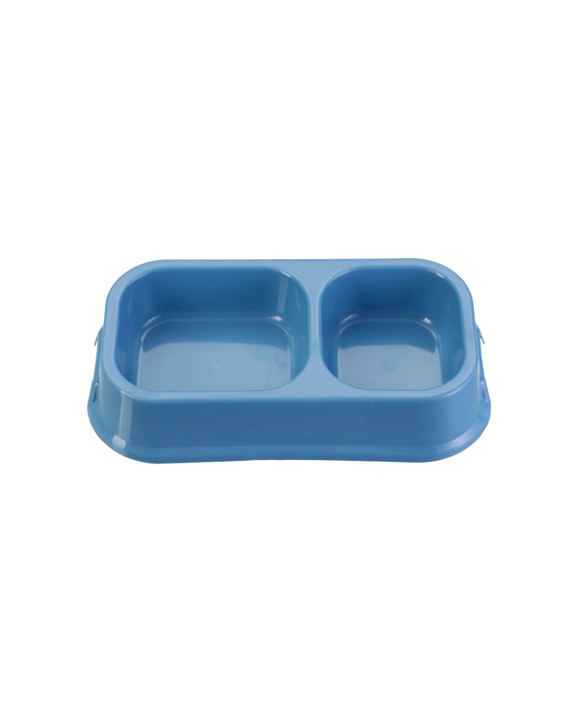 2 Paws And Claws 3pc Pet Essentials Large Square Dual Pet Bowl 32cm - Multi, 2 of 4