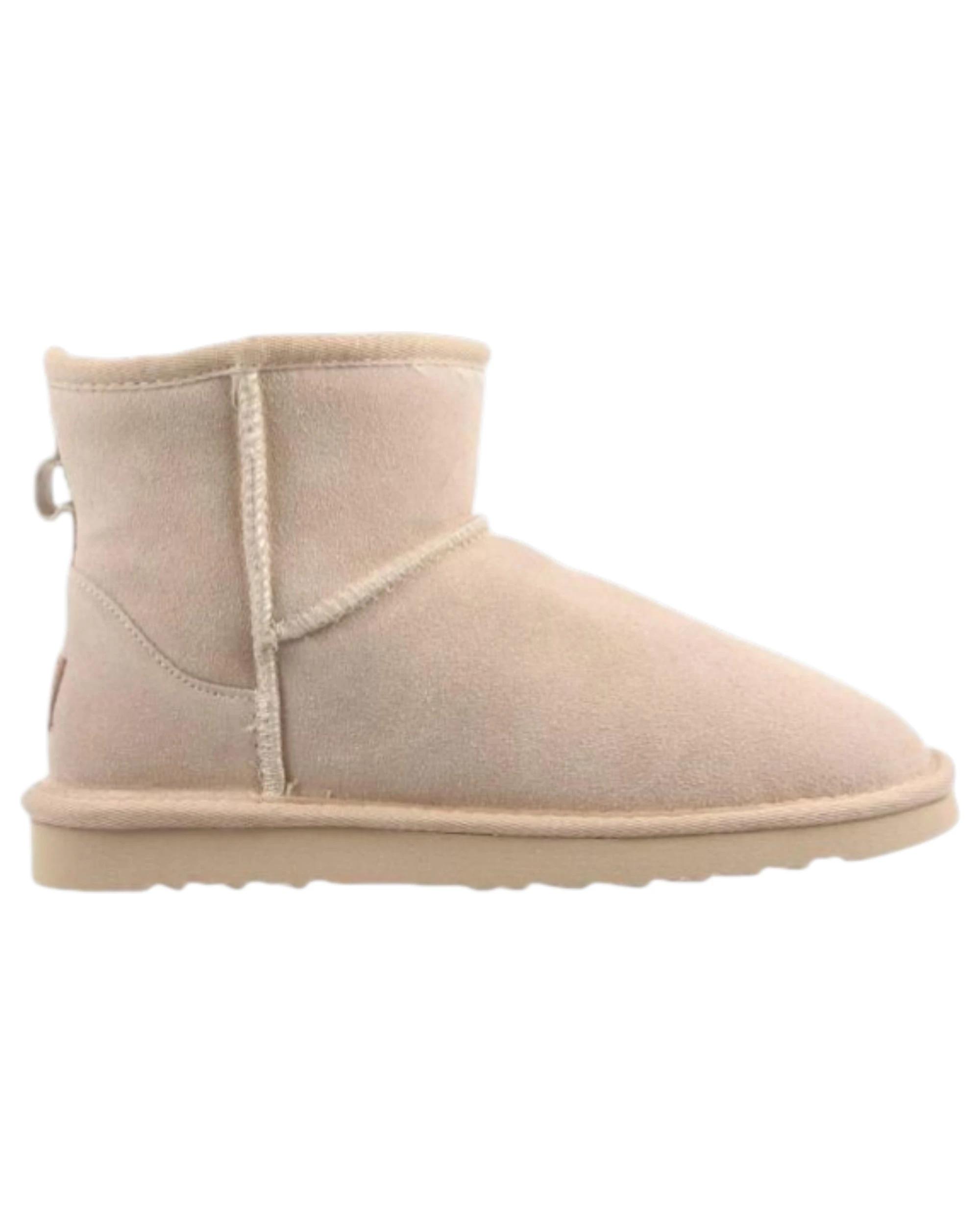 1 Grosby Ugg Boots Suede Womens Leather Sheepskin Jillaroo Slippers Beige BEIGE, 1 of 3