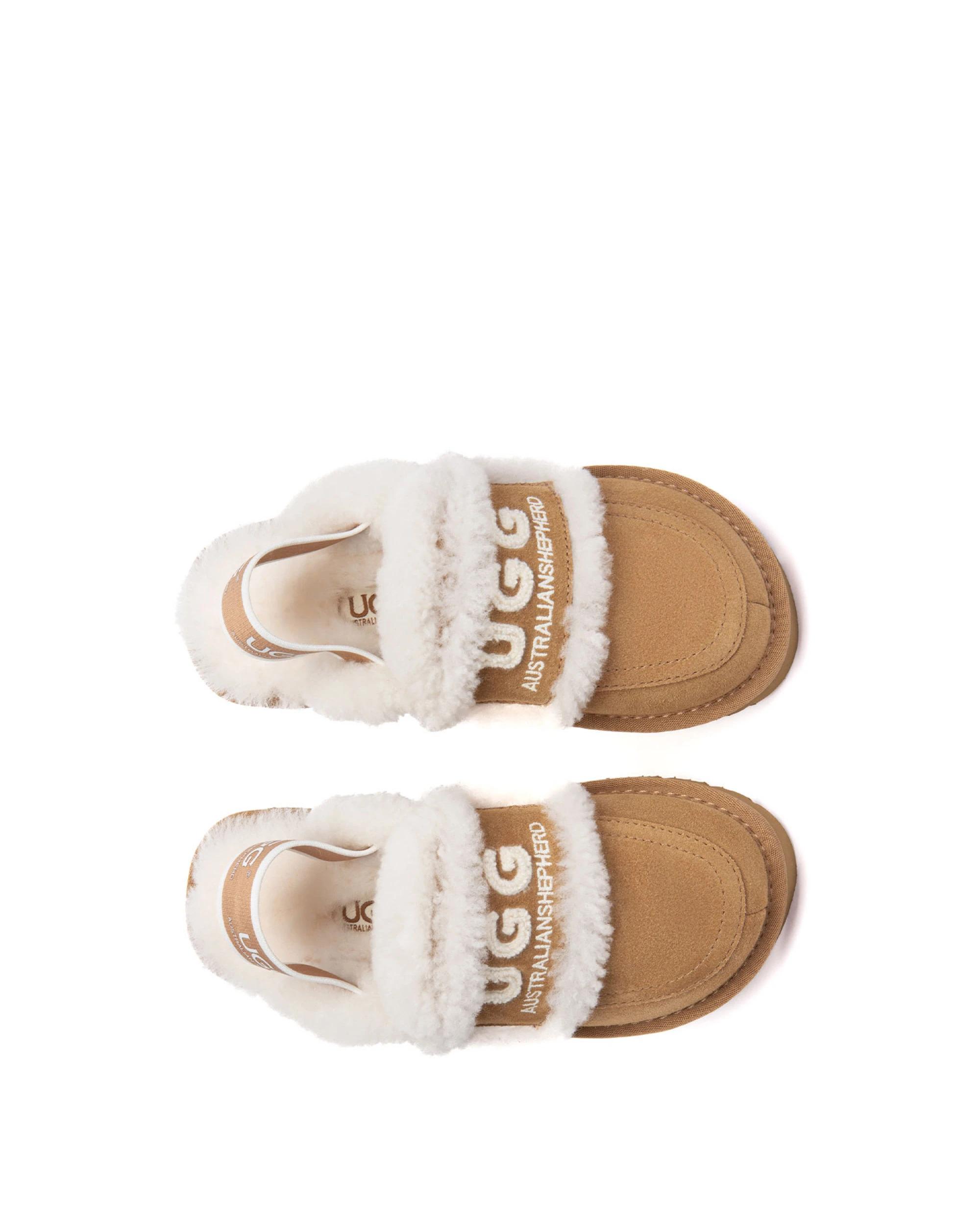 5 Australian Shepherd UGG Kids Rilee Slippers CHESTNUT, 5 of 5
