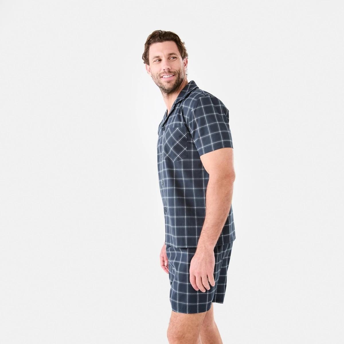 2 Short Leg Woven Pyjama Set COTTERS CHECK, 2 of 9