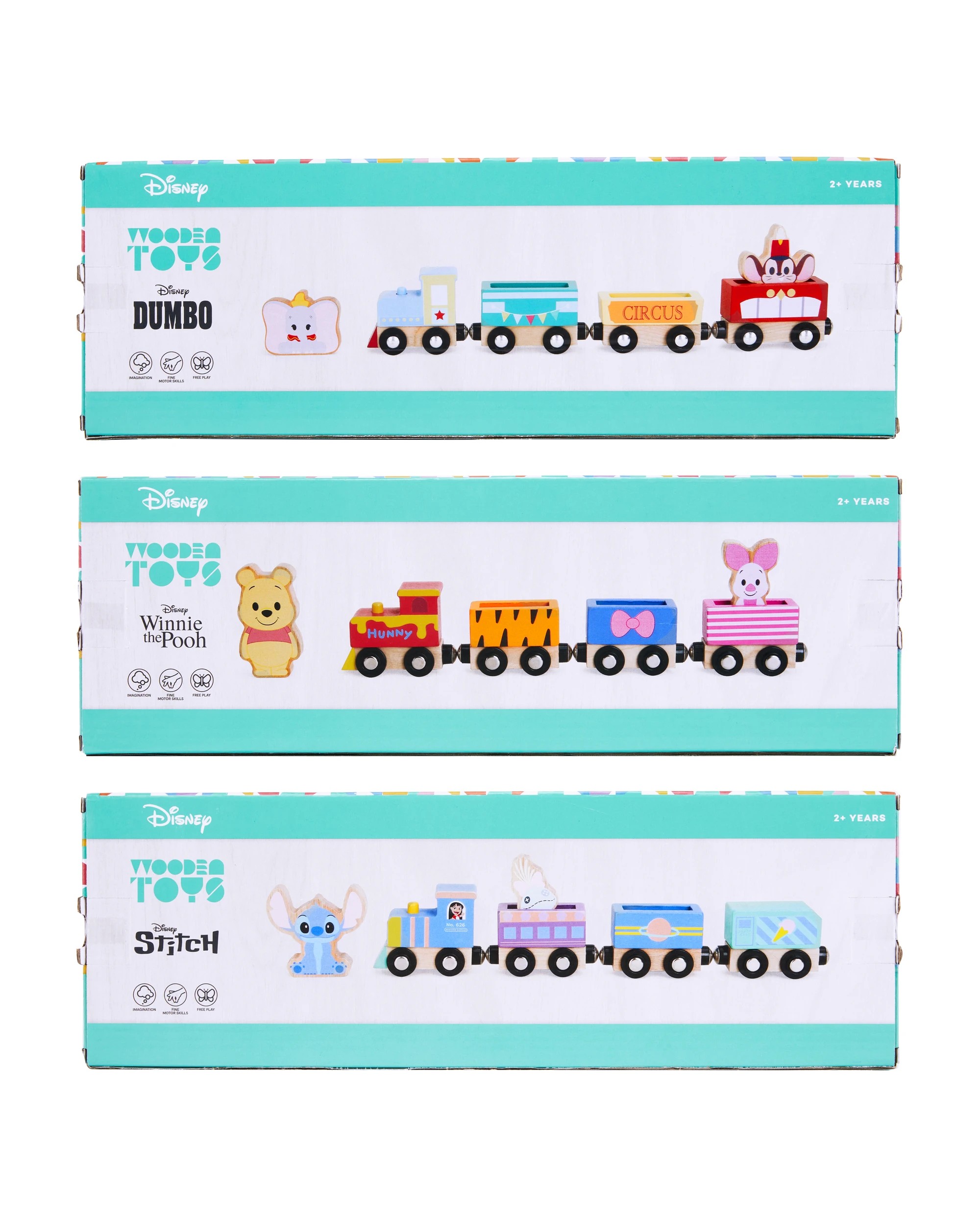 8 Disney Wooden Train - Assorted, 8 of 8