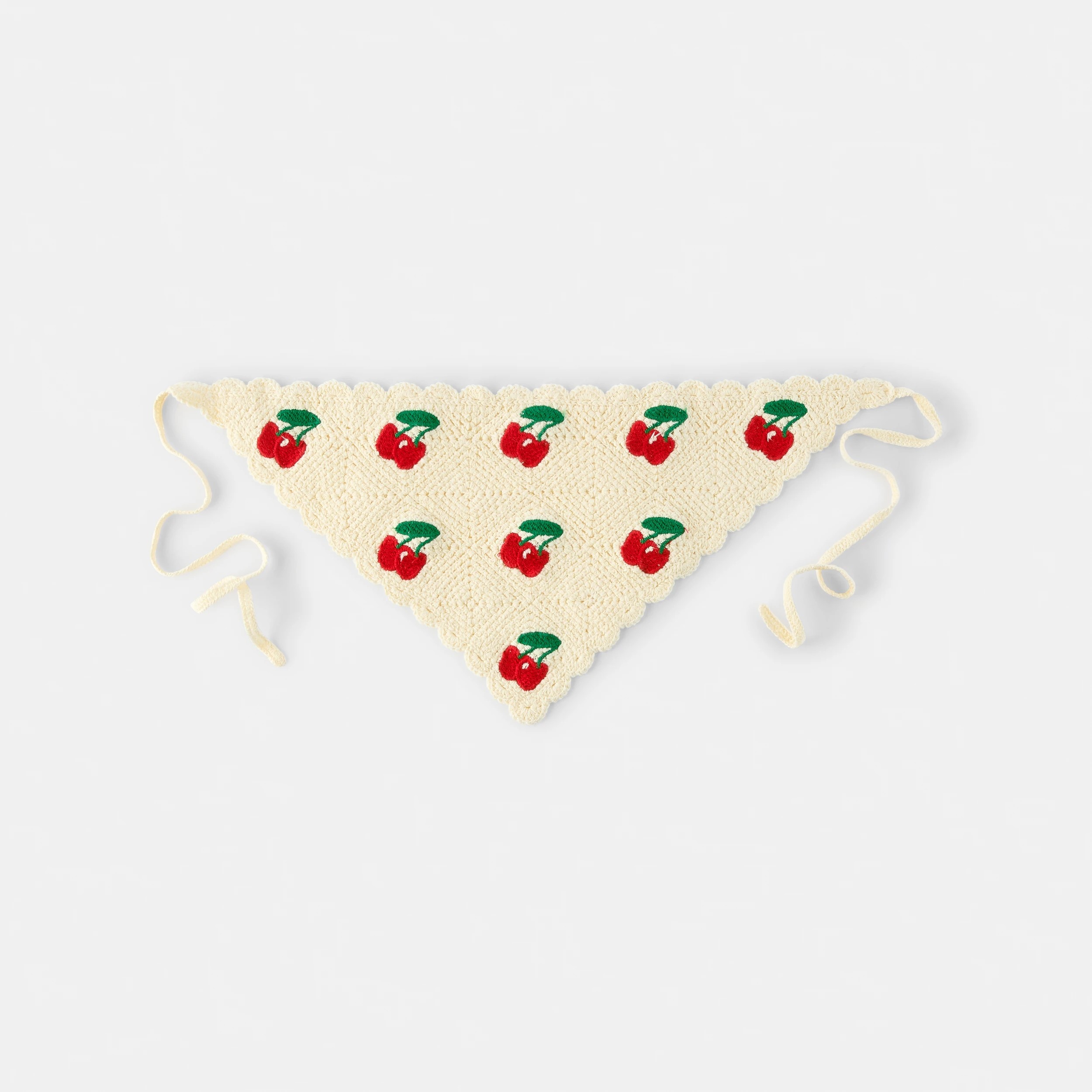 2 Crochet Hair Scarf - Cherry, 2 of 5