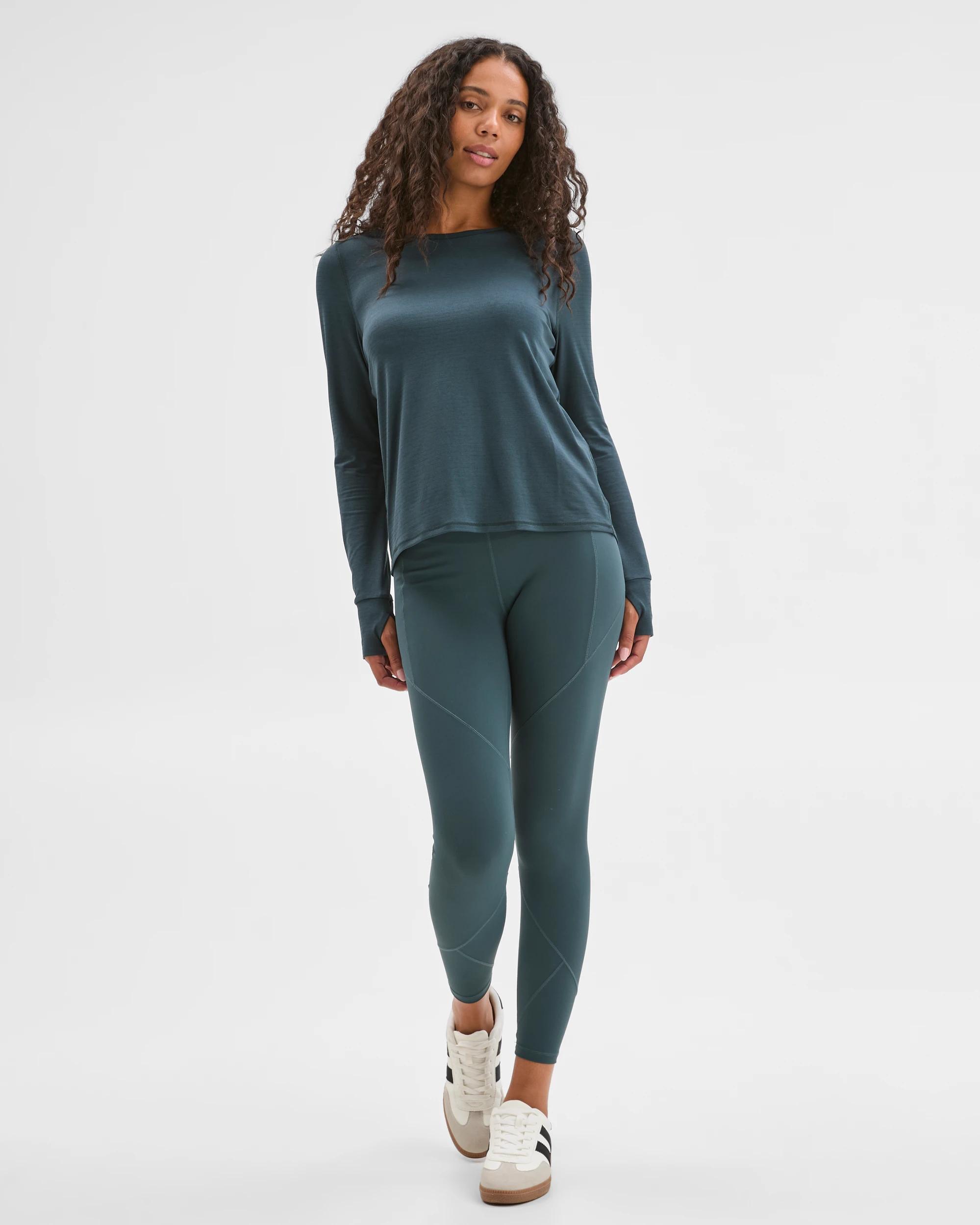 2 Target Active Active Long Sleeve Running T-Shirt PINE, 2 of 5