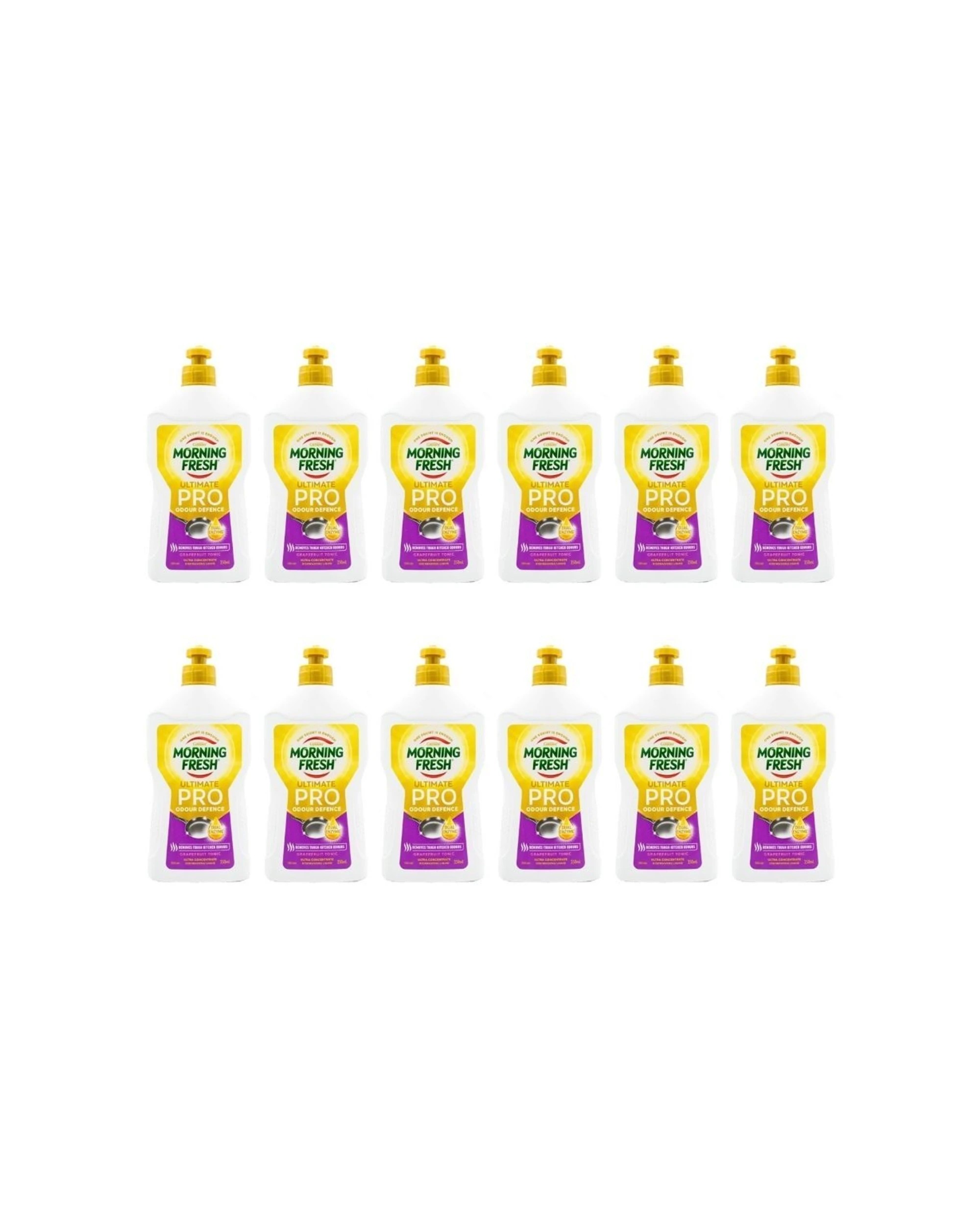 1 Morning Fresh 12pk Dishwashing Liquid Odour Defence 350ml Grapefruit Tonic - Multi, 1 of 3
