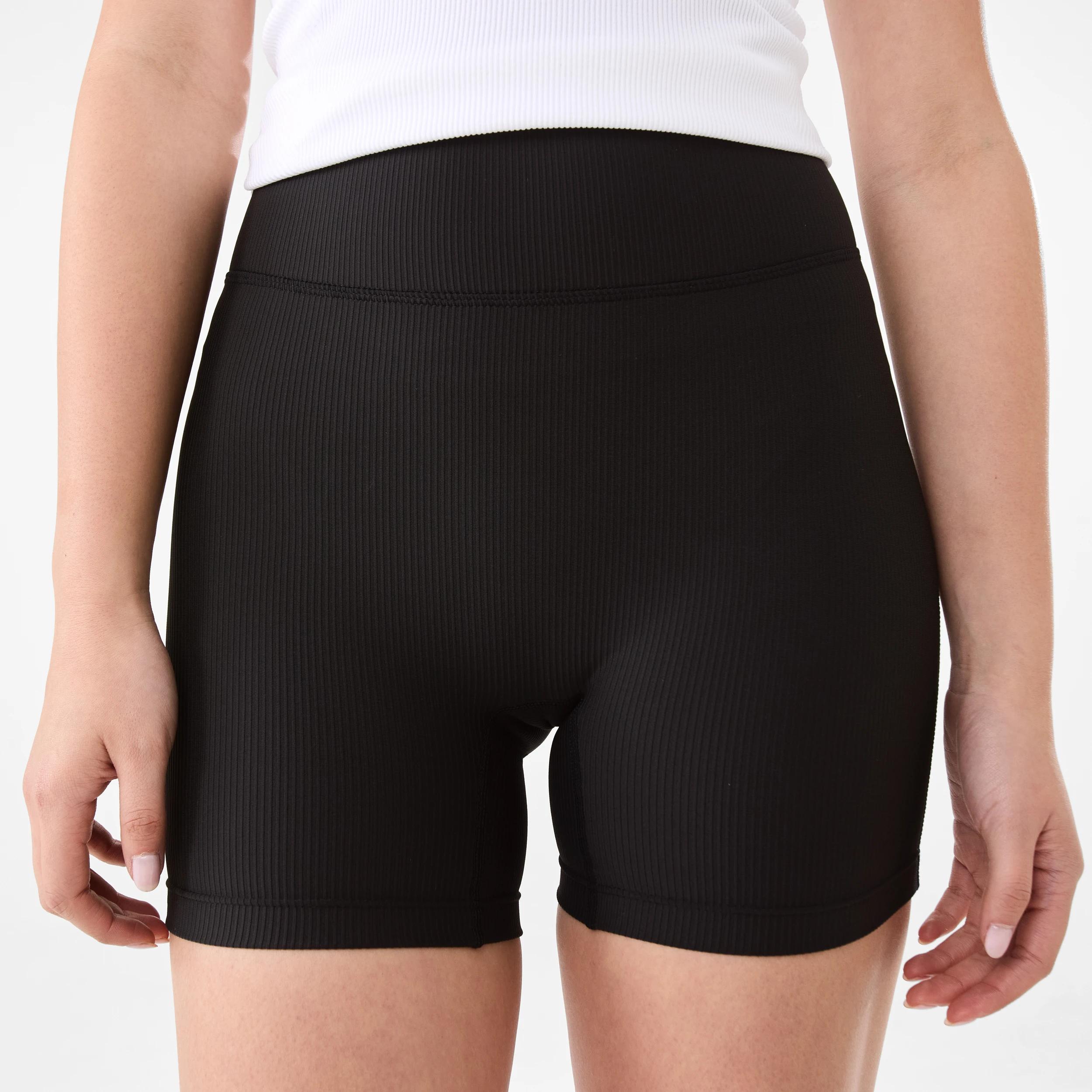 5 Active Womens Rib Bike Shorts BLACK, 5 of 6