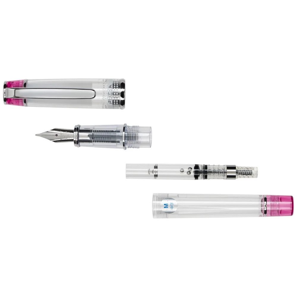 2 PILOT Prera Fountain Pen Translucent Pink Barrel, 2 of 6