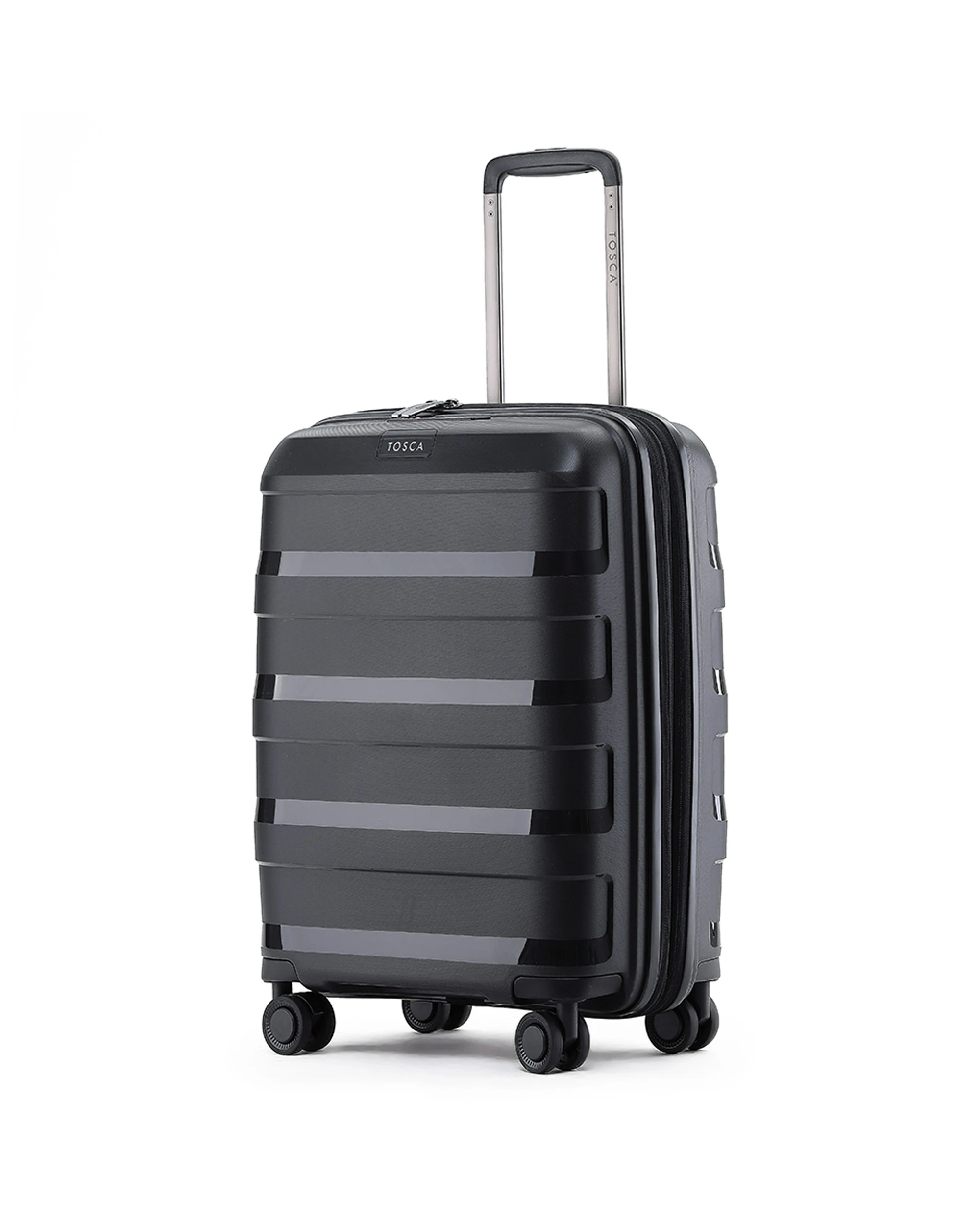2 Tosca Comet 40L 20" & 120L 29" Hard Case Trolley Suitcase Combo - Black, 2 of 8