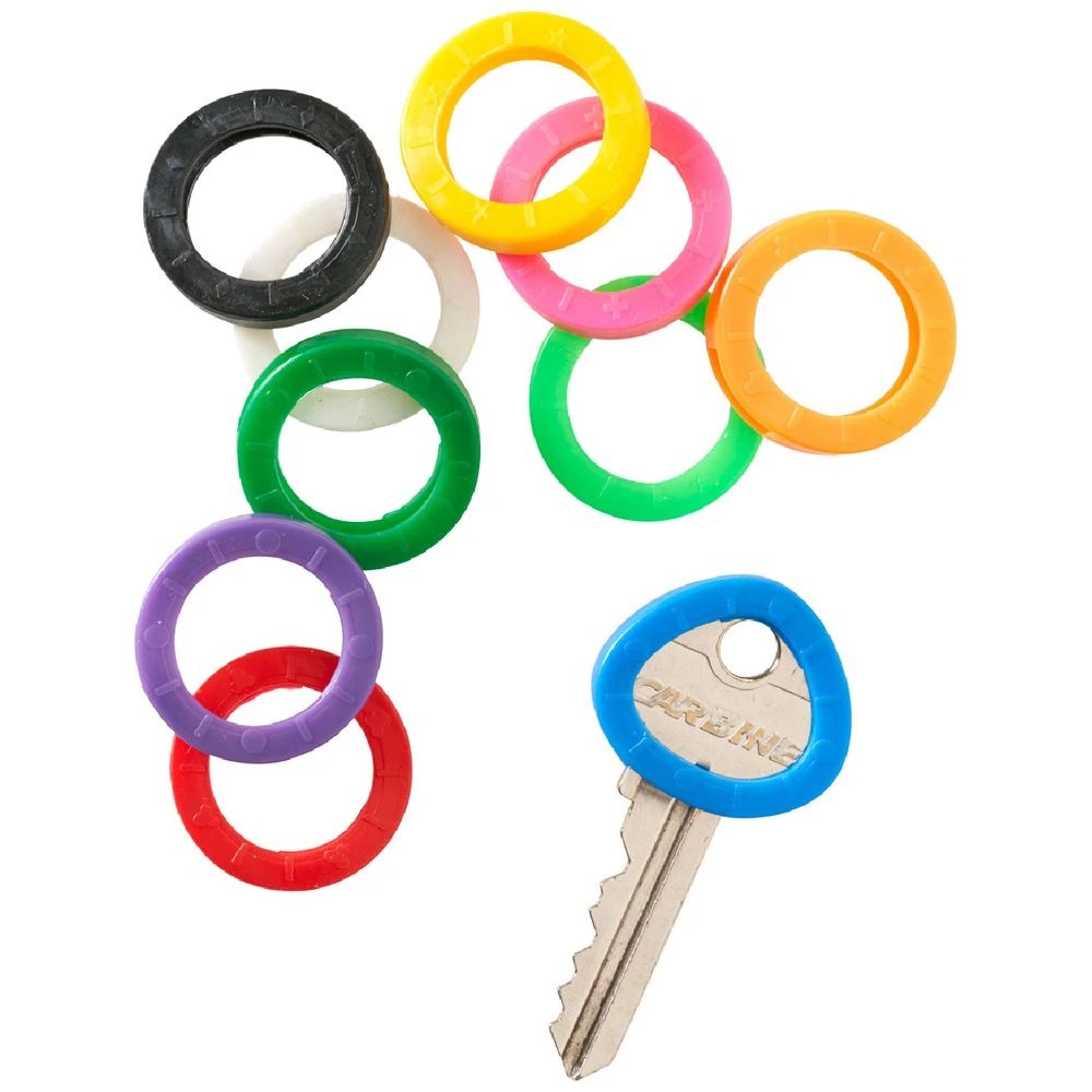 1 J.Burrows Key Head Rings 10 Pack Assorted, 1 of 2