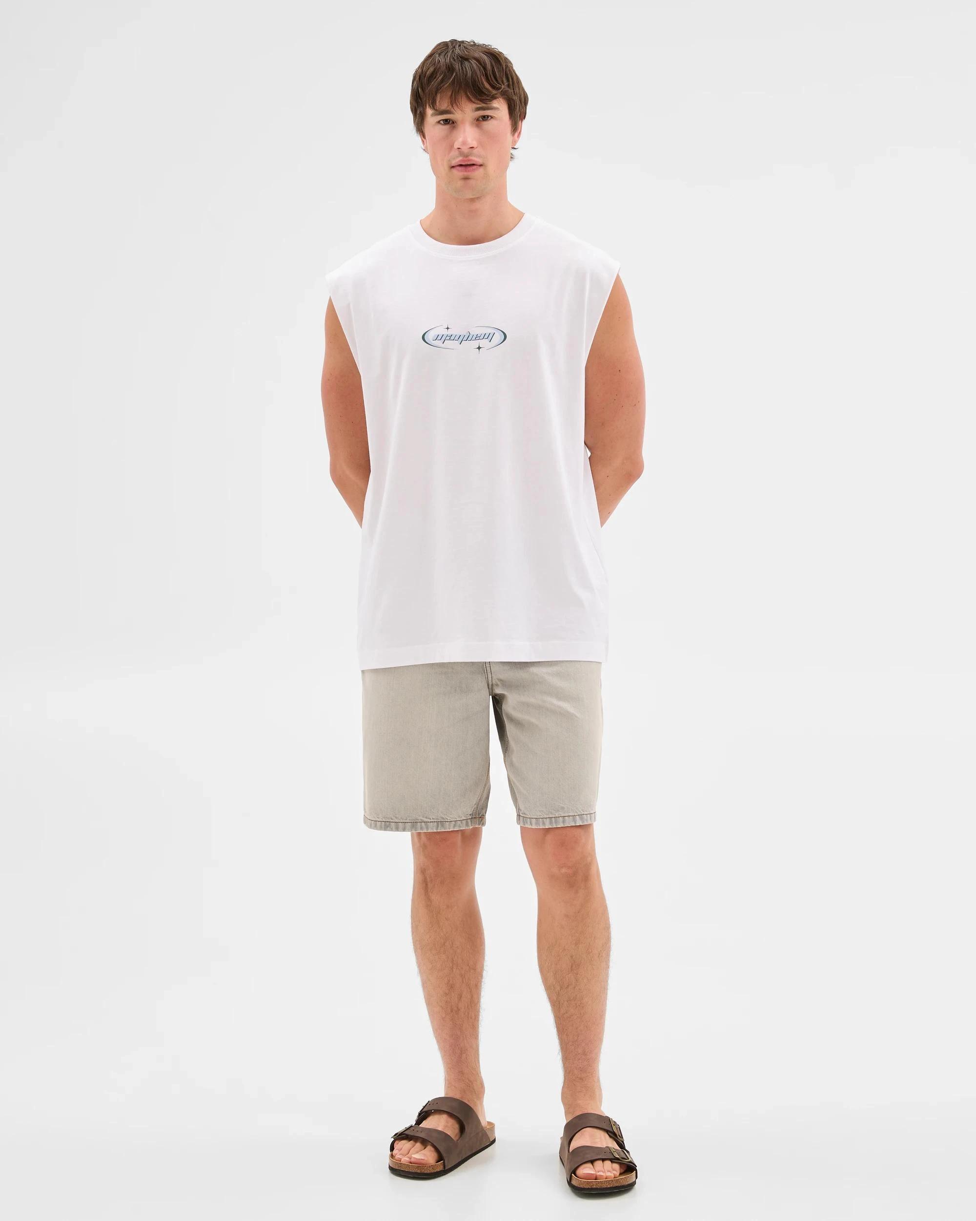 3 Commons Australian Cotton Tank Top MAYHEM WHITE, 3 of 6