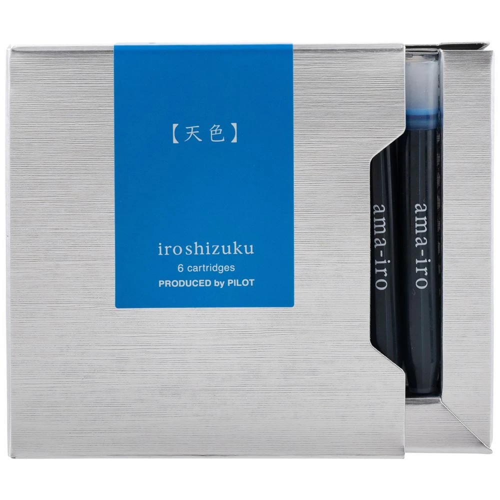 2 Iroshizuku Fountain Pen Ink Cartridge Sky Blue 6Pk, 2 of 3