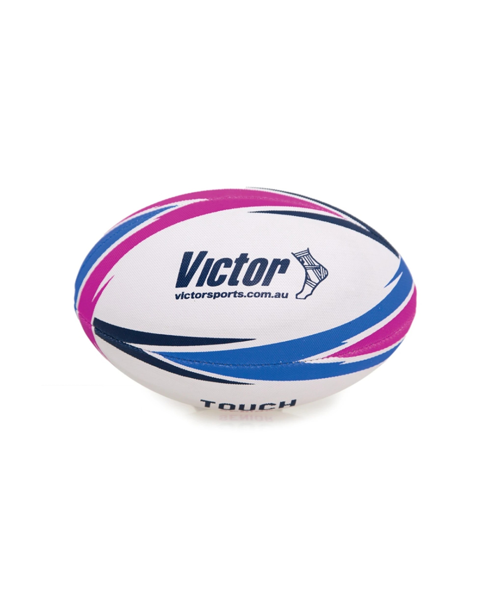 2 Victor Sports Rugby Touch Ball Training Durable Hand Stitched Senior Size - Multi, 2 of 2