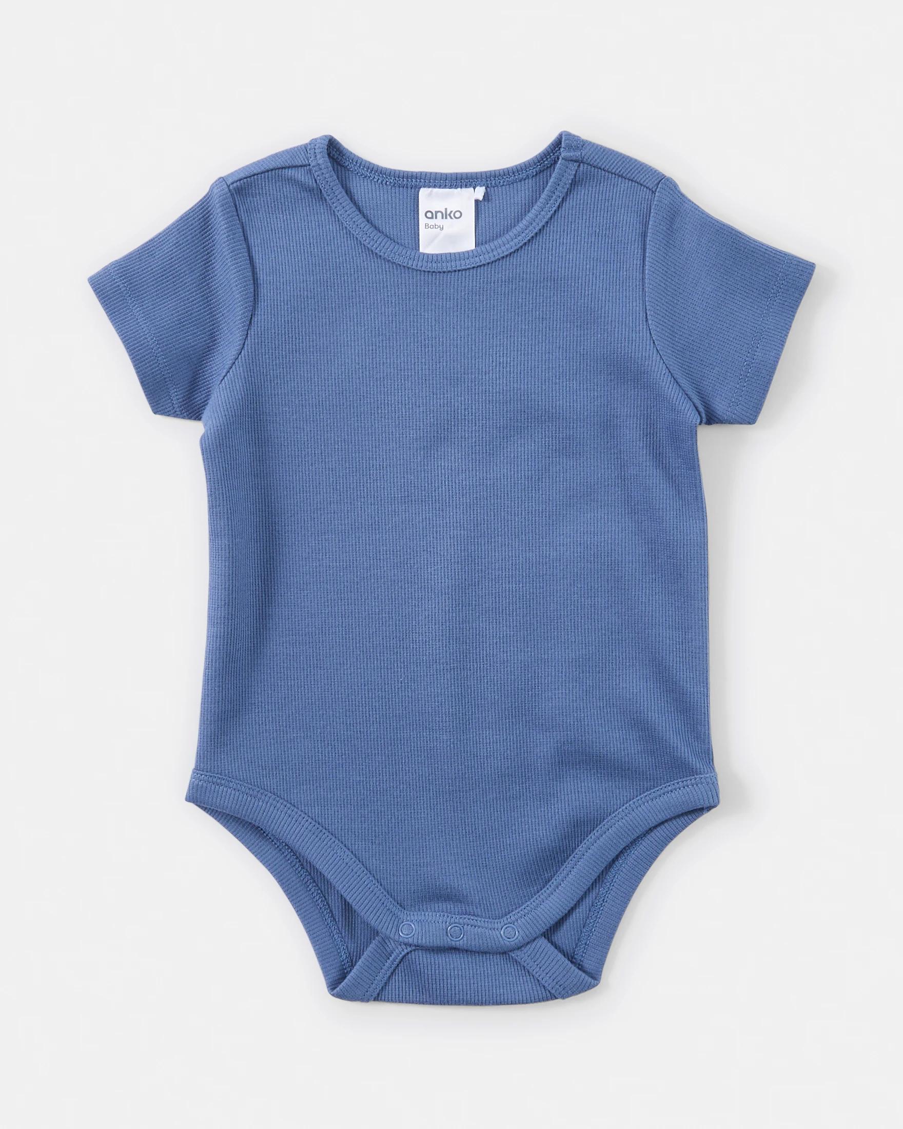 4 3 Pack Short Sleeve Print Bodysuits BLUE CUTE VEHICLE MULTIPACK, 4 of 8