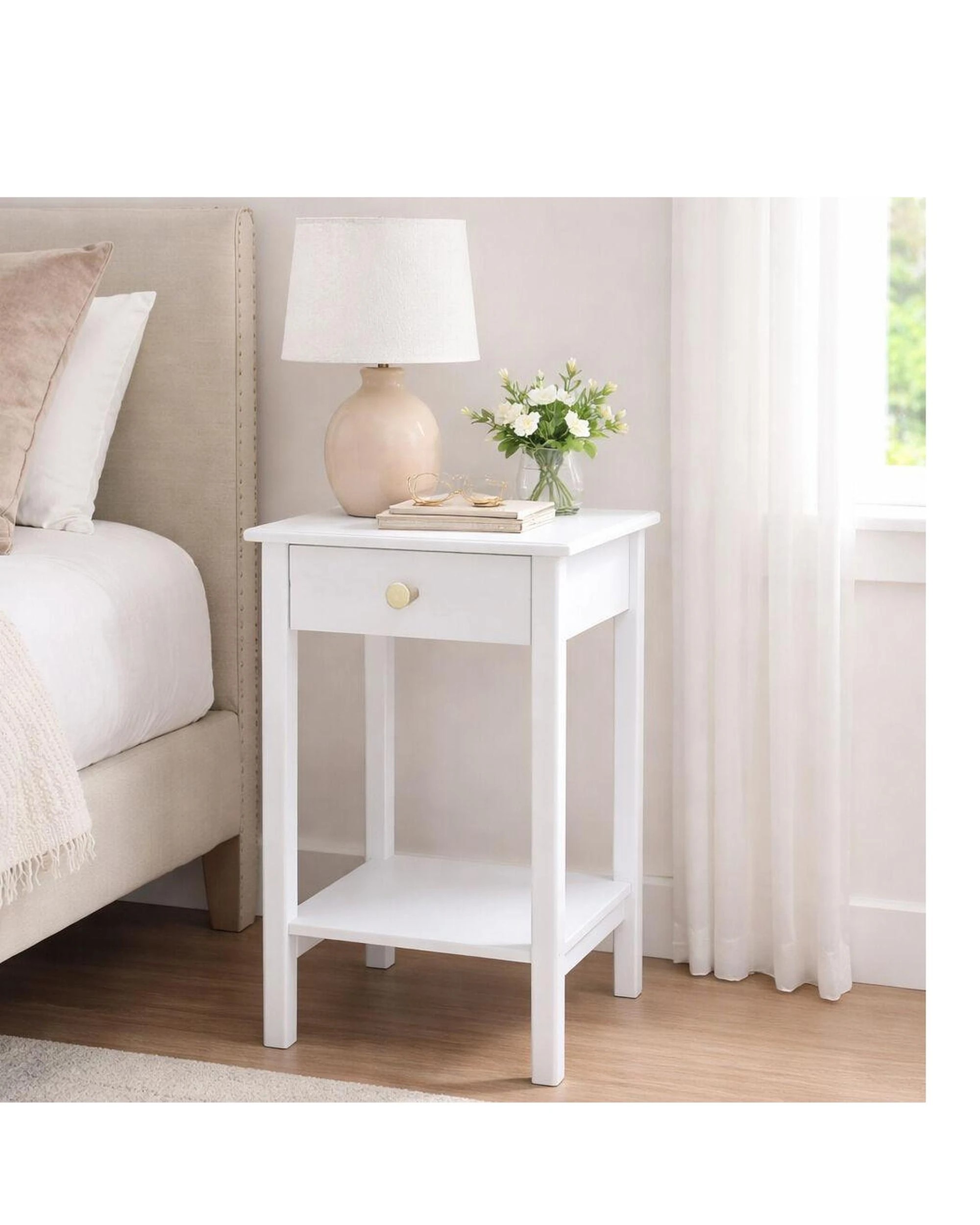 8 2 x Franco Bedside Table White, 8 of 9