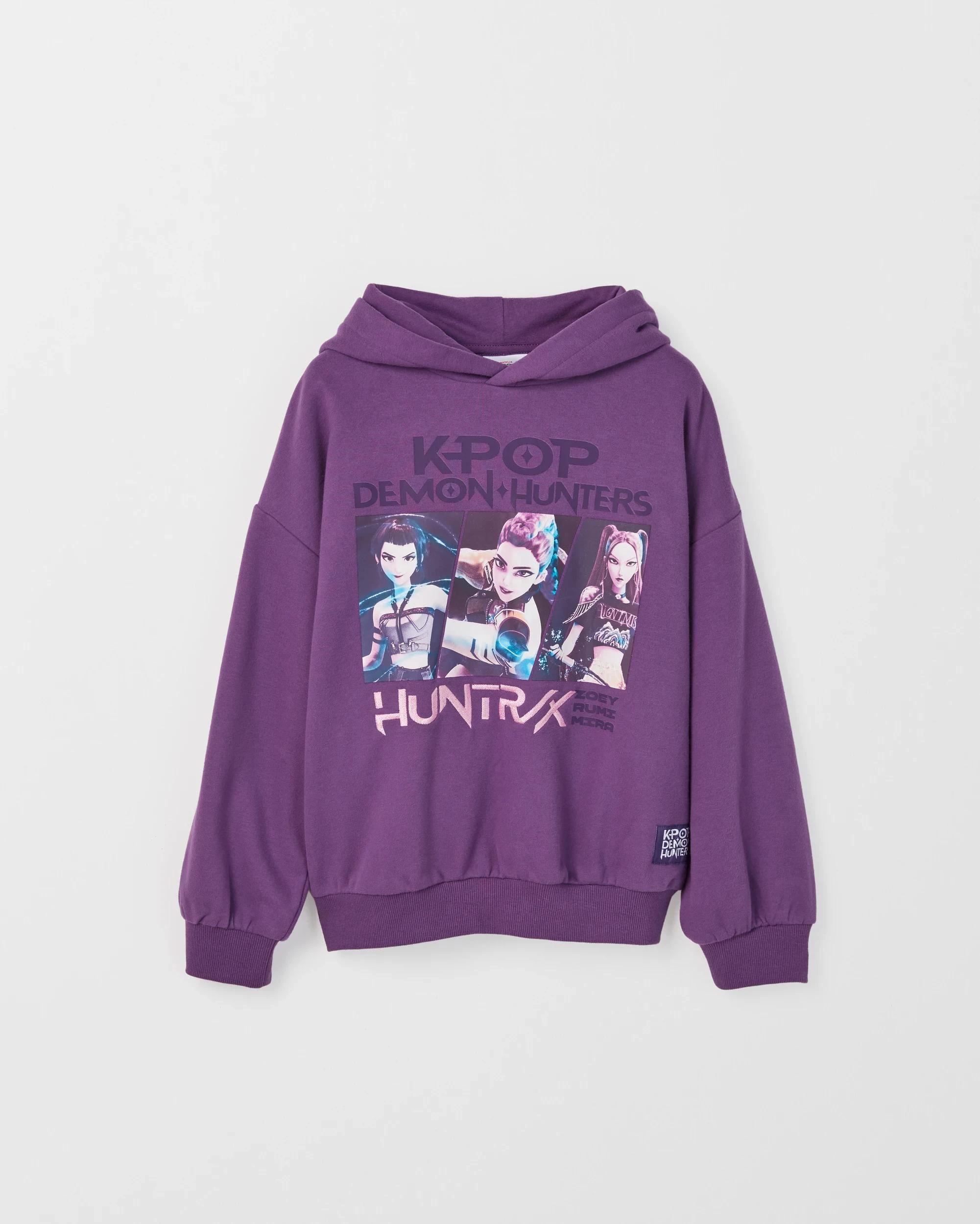 6 KPop Demon Hunters Huntrix Hoodie PURPLE, 6 of 7