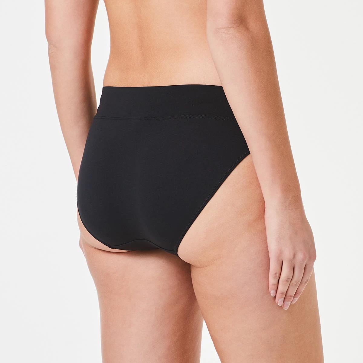 5 3 Pack Ultrasoft Recycled Polyester Hi-Cut Briefs Black, 5 of 6