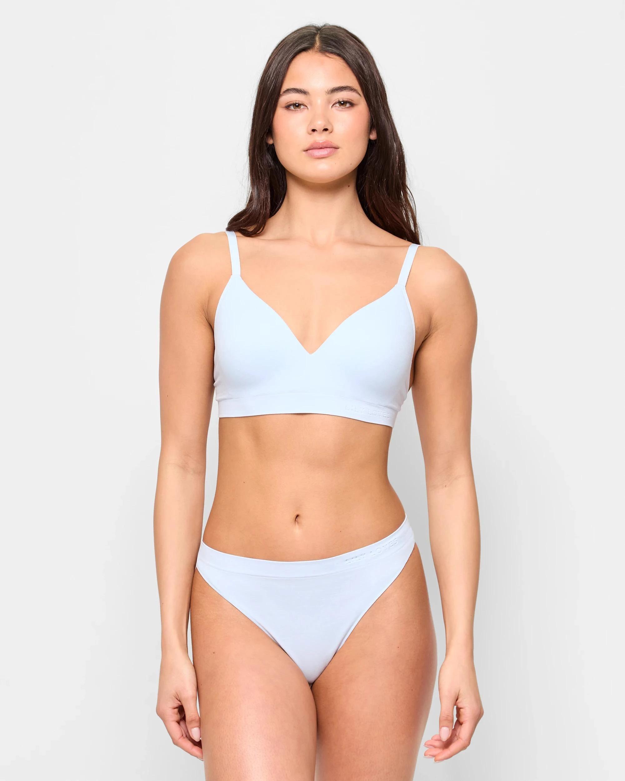 3 2 Pack Seamfree Embossed G-String Briefs 2 Pack - Lily Loves FOLKSTONE GREY/HEATHER BLUE, 3 of 4