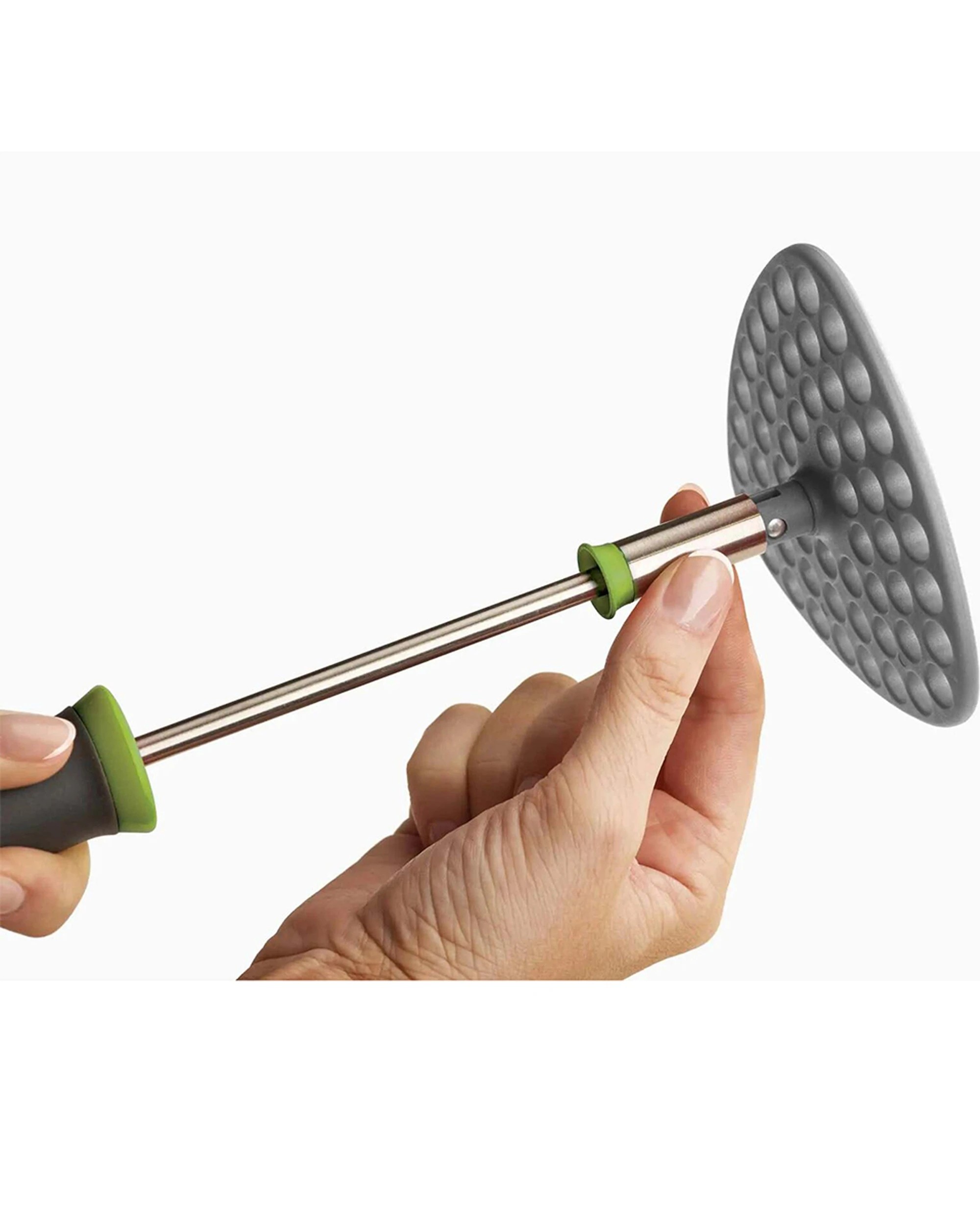 3 Joseph Joseph Delta 30.5cm Folding Potato Masher Durable Nylon Plate - Multi, 3 of 4