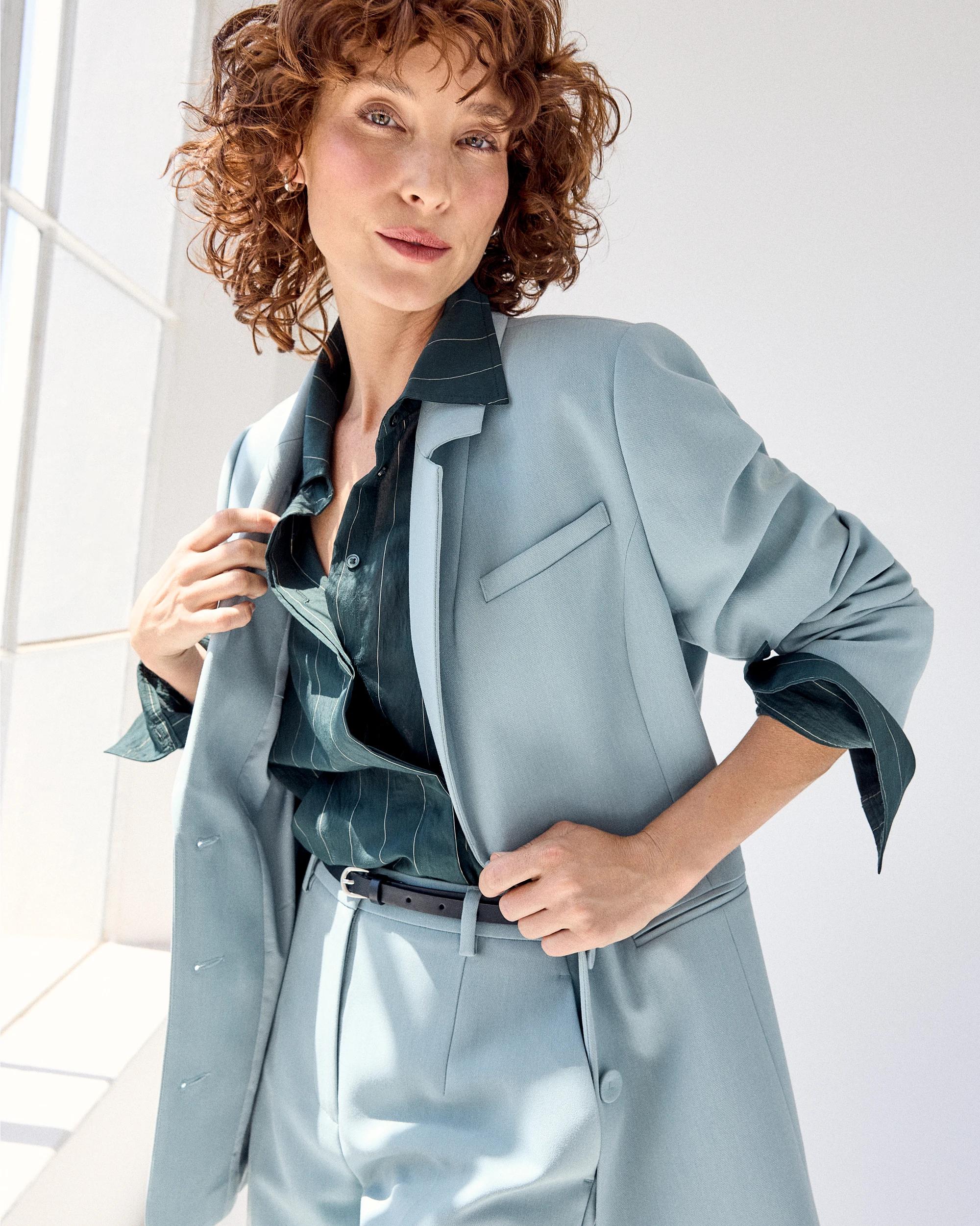 8 Preview Single Breasted Blazer SLATE, 8 of 10