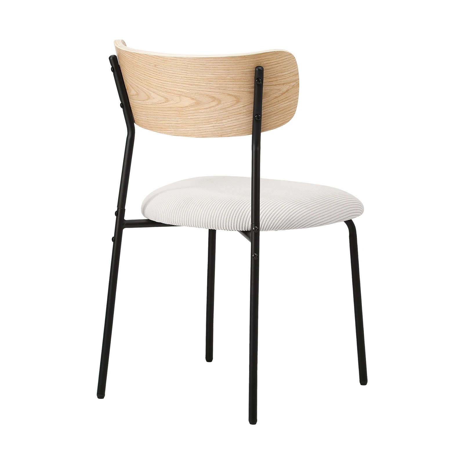 7 Oikiture 4pcs Dining Chairs Kitchen Chair Padded Lounge Seat Corduroy
 - Beige, 7 of 10