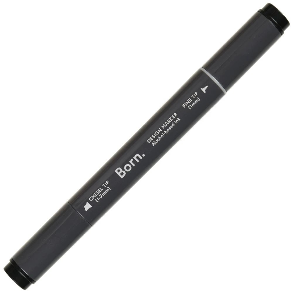 4 Born Dual-Tip Artist Marker Black 120, 4 of 4