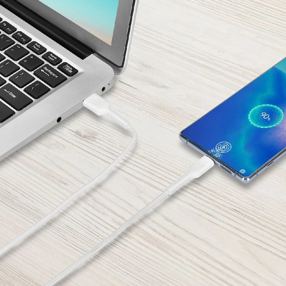 6 Bonelk Long-life Easy Grip USB-A to USB-C Cable 60W 2m White, 6 of 7