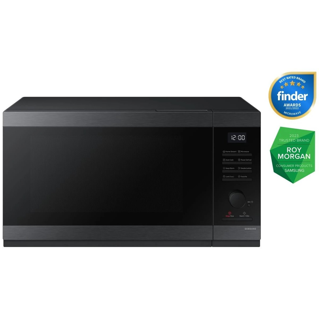 1 Samsung 40L 1000W Dark Stainless Steel Microwave, 1 of 5