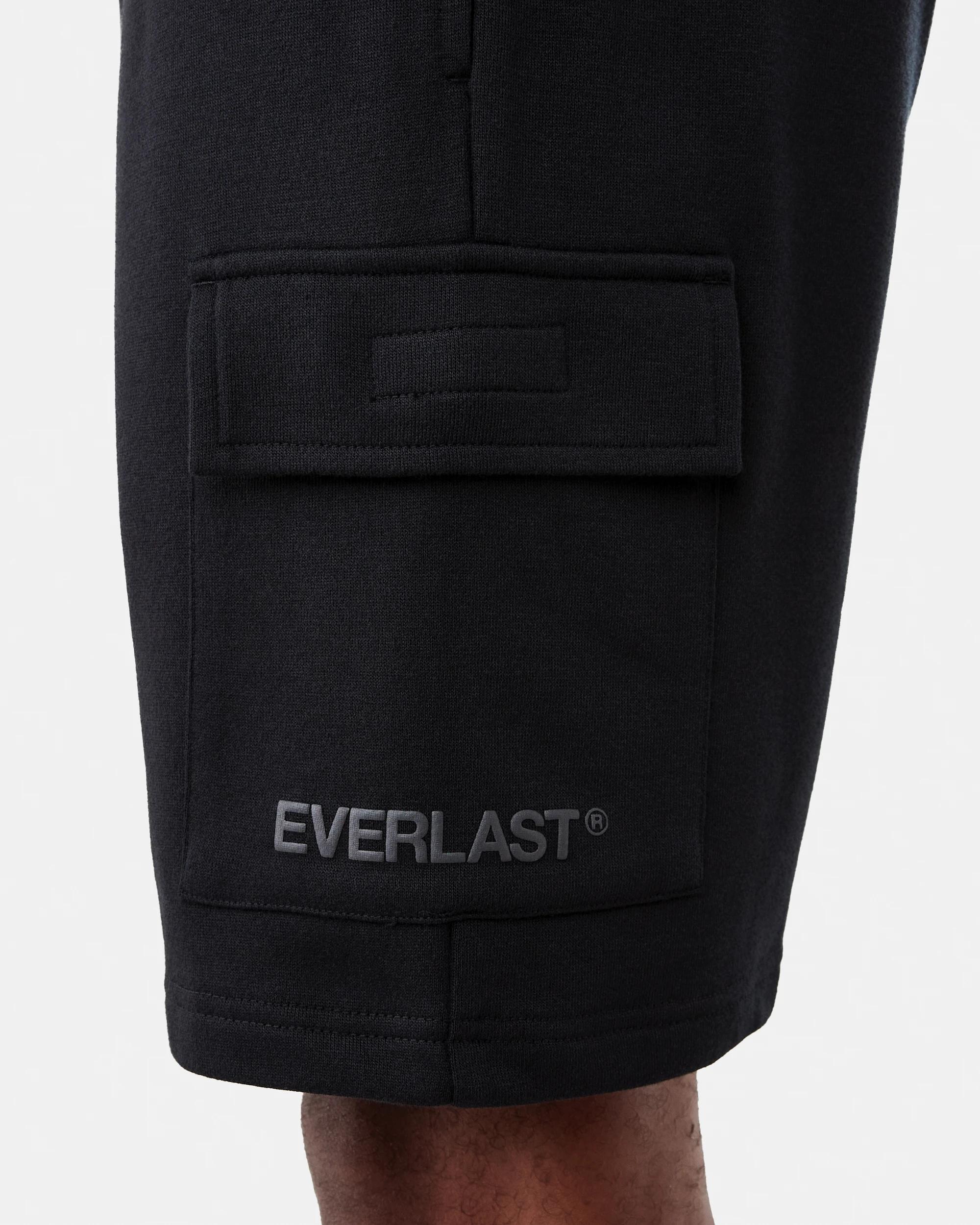 5 Everlast Mens Street Cargo Shorts Black, 5 of 8