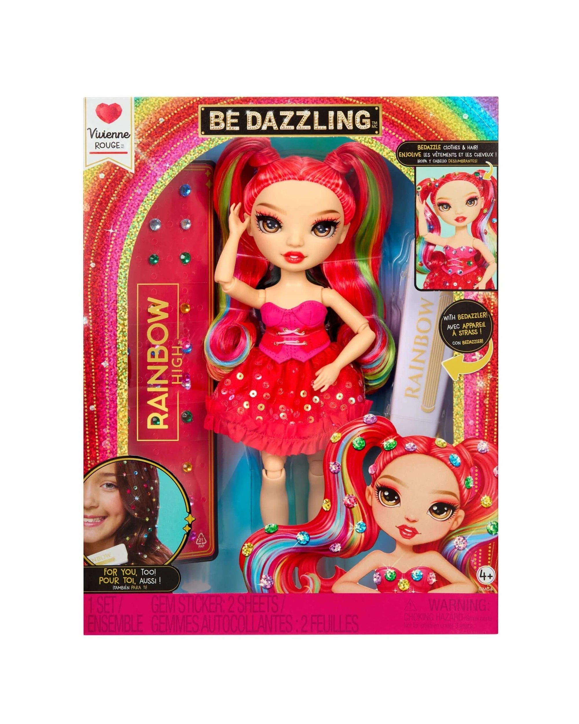 1 Rainbow High Be Dazzling Vivienne Rouge Fashion Doll - Red, 1 of 7