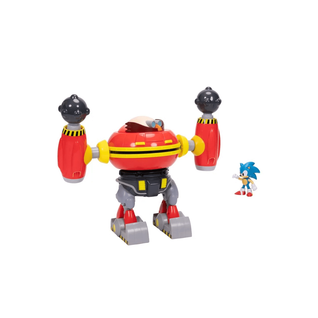 4 JAKKS Pacific Sonic the Hedgehog Hammer Egg Robot with Sonic Deluxe 2.5 inch Figure Playset, 4 of 9