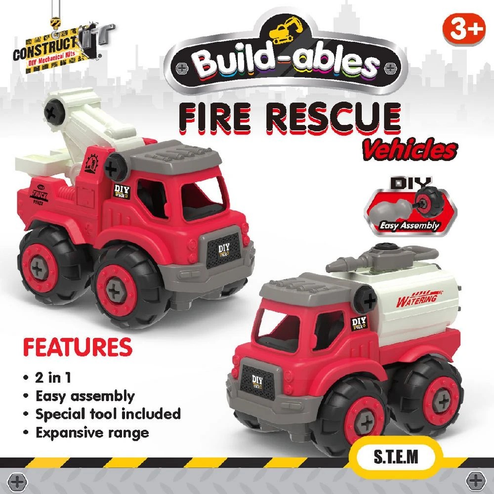 3 Construct It Build-ables 2-in-1 Fire Rescue Set, 3 of 6
