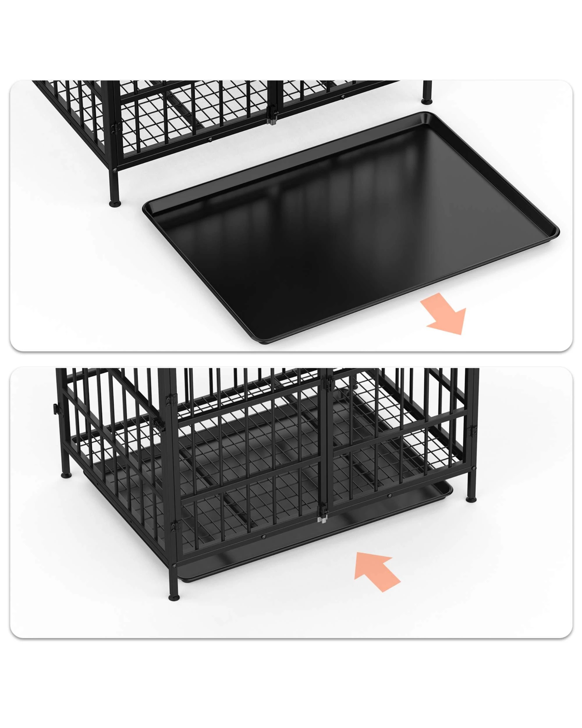 6 Advwin Dog Crate Furniture Heavy Duty Dog Cage TV Stand, 6 of 9